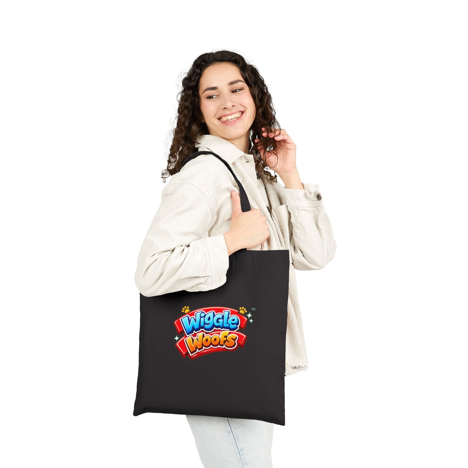 Zeus Wiggle Woofs™ Cotton Canvas Tote Bag - Image 18