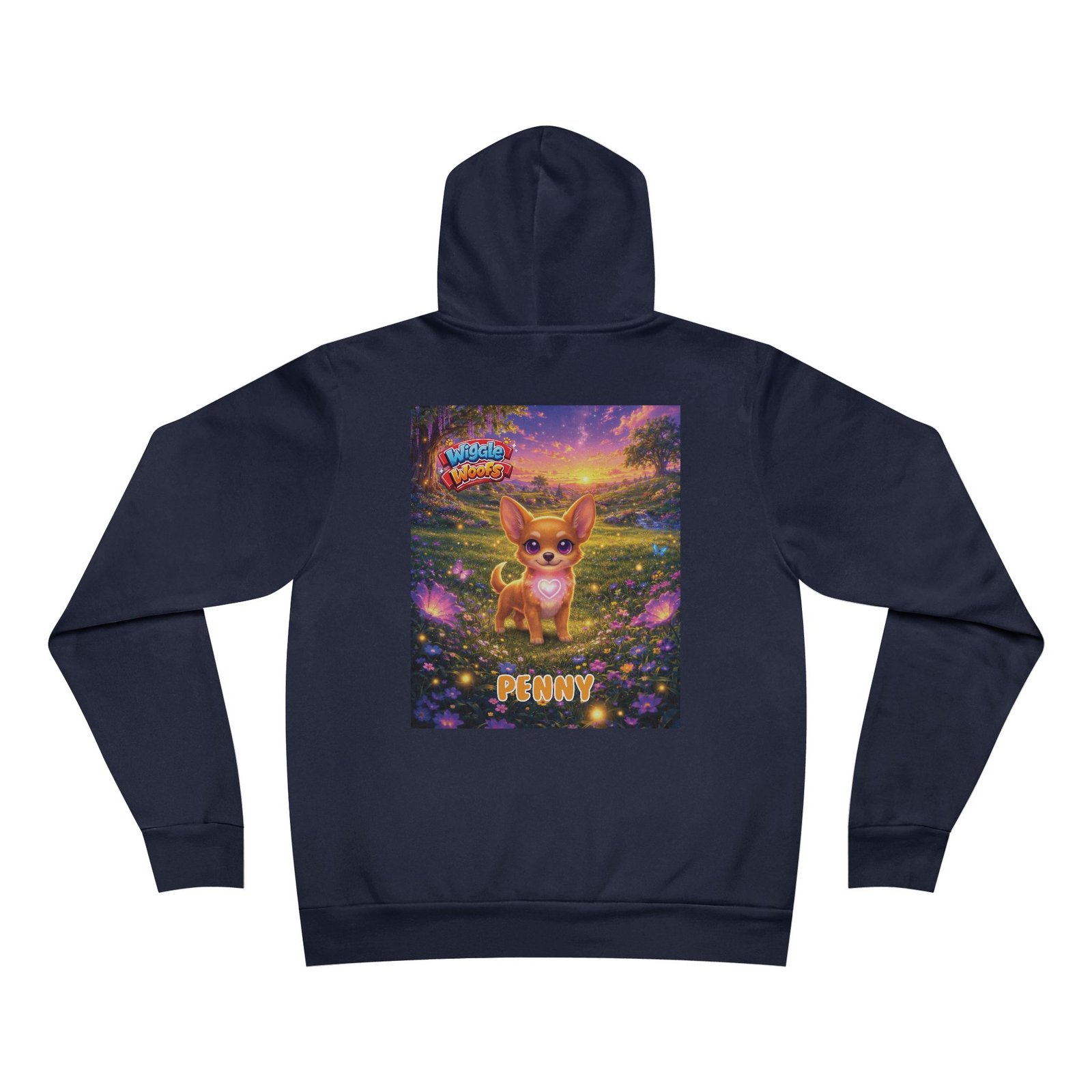 'Penny' Wiggle Woofs™ Unisex Sponge Fleece Pullover Hoodie - Image 14