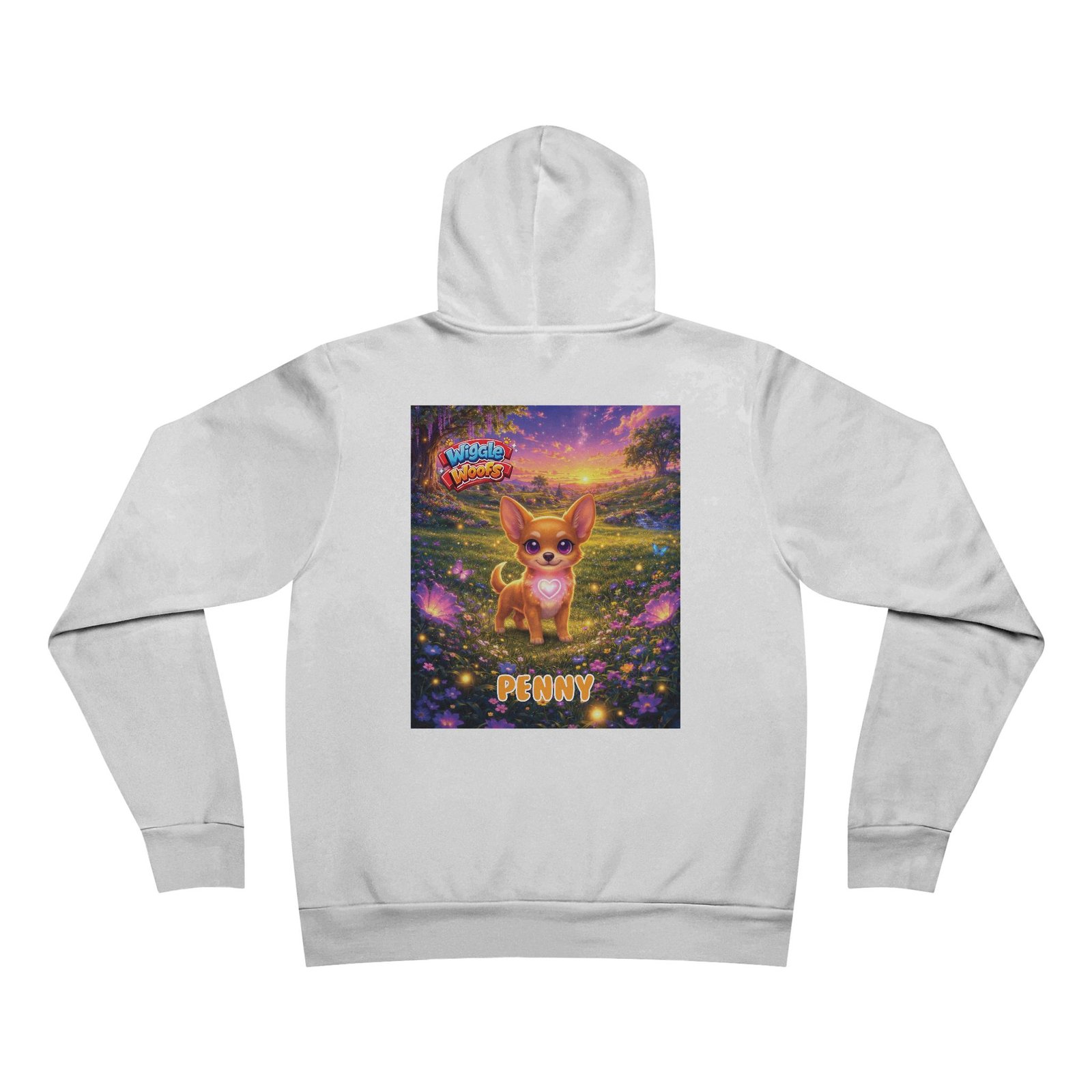 'Penny' Wiggle Woofs™ Unisex Sponge Fleece Pullover Hoodie - Image 2