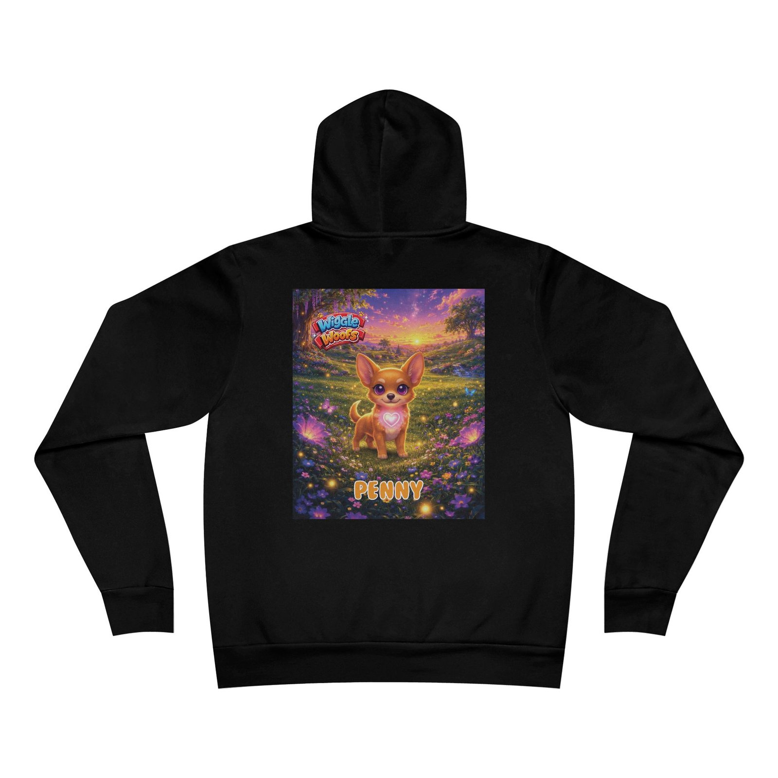 'Penny' Wiggle Woofs™ Unisex Sponge Fleece Pullover Hoodie - Image 4