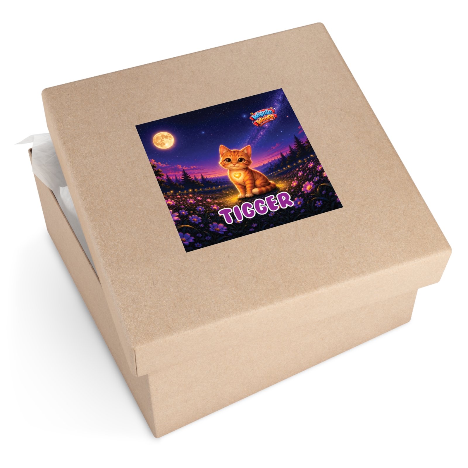 Tigger Wiggle Woofs™ Square Stickers - Image 10