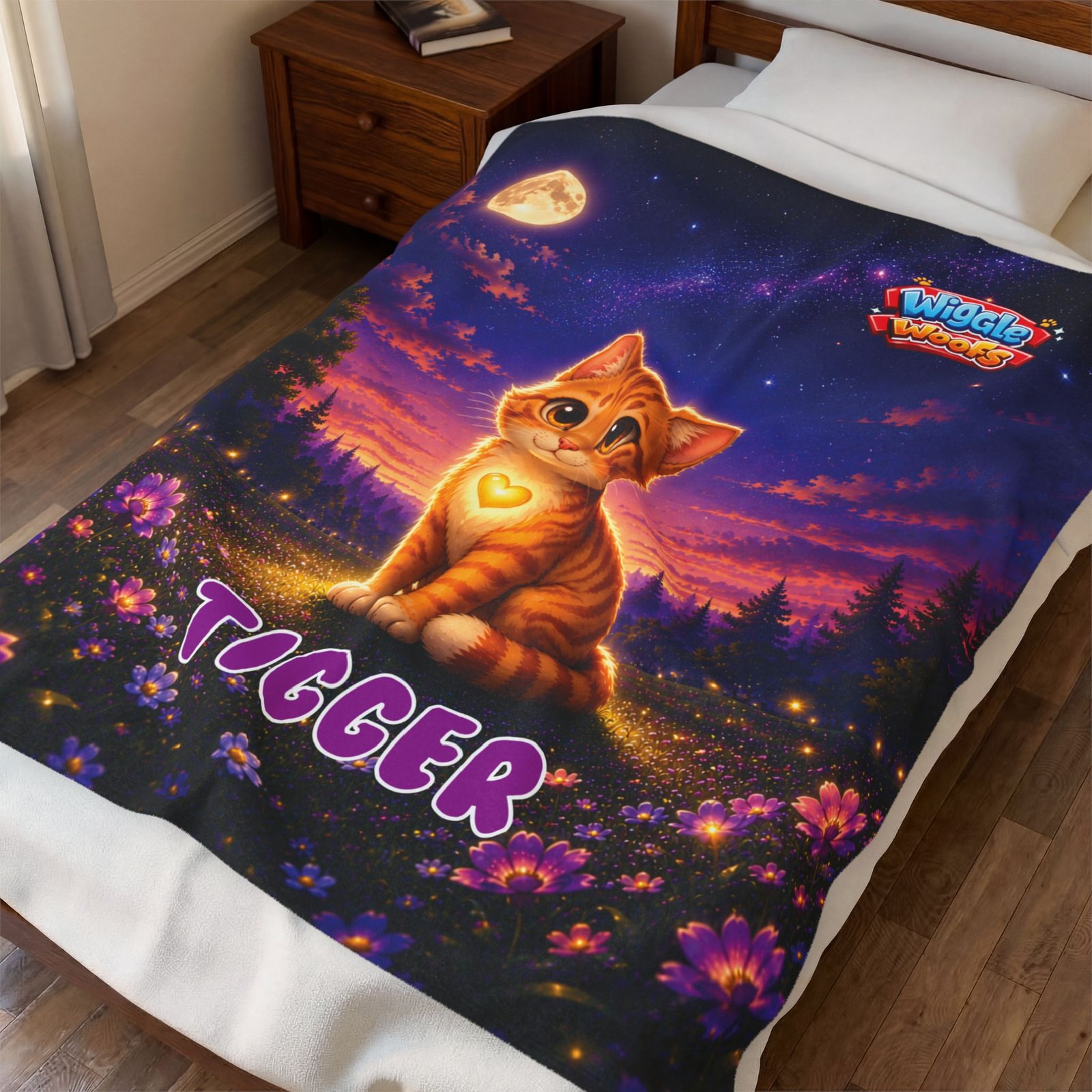 Tigger Wiggle Woofs™ Velveteen Plush Blanket - Image 3