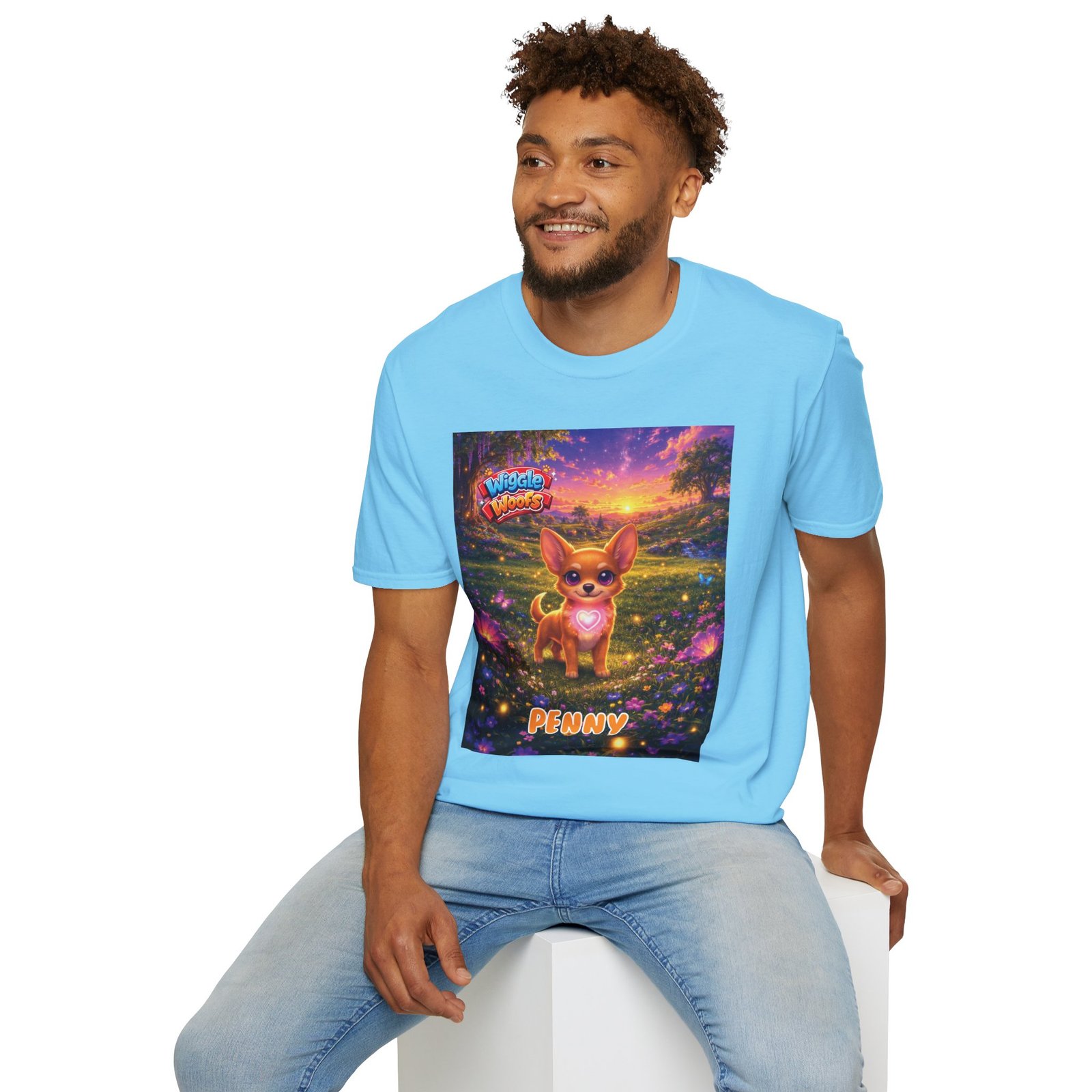 'Penny' Wiggle Woofs™ Unisex Softstyle T-Shirt - Image 12