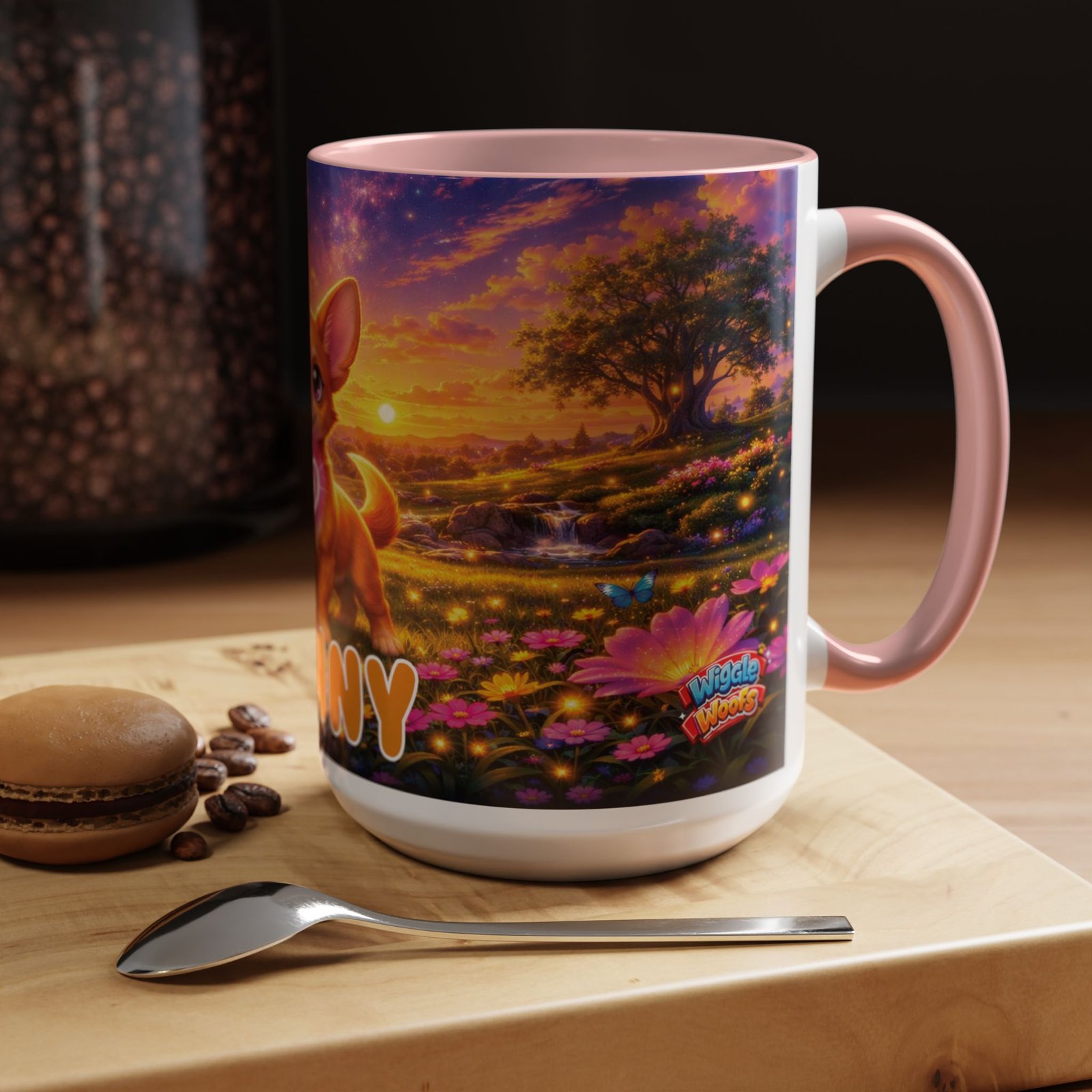 'Penny' Wiggle Woofs™ Accent Coffee Mug (11, 15oz) - Image 11