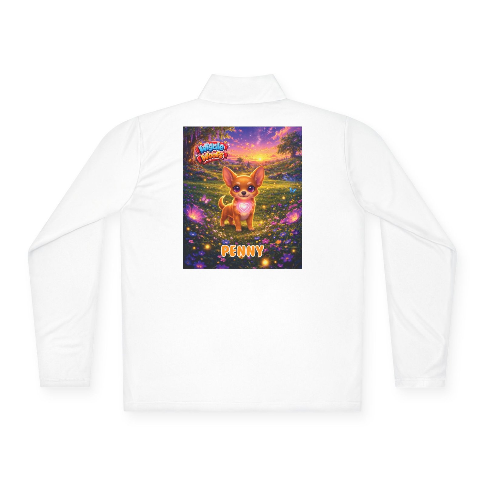 'Penny' Wiggle Woofs™ Unisex Quarter-Zip Pullover - Image 2