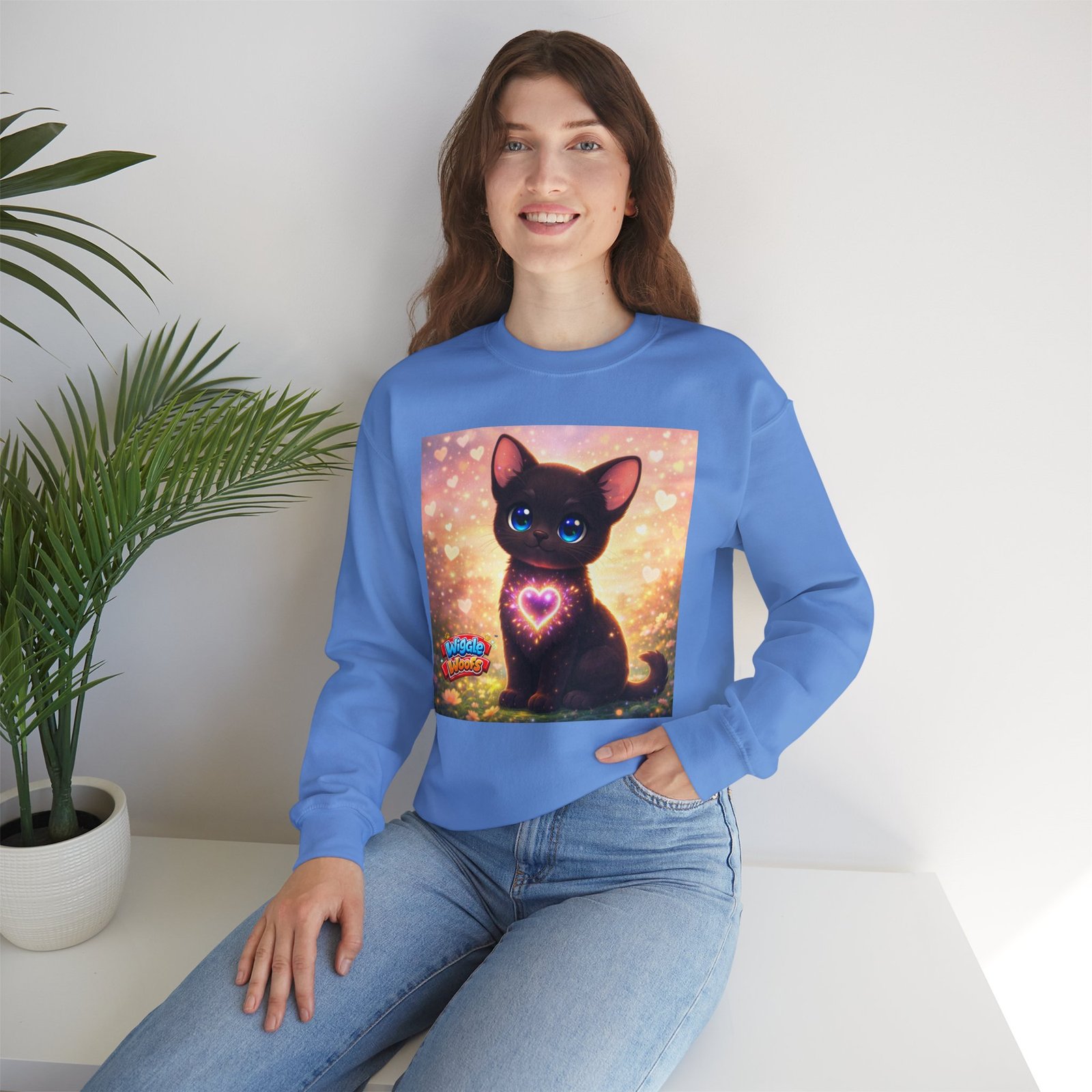 Midnight Wiggle Woofs™ Heavy Blend Crewneck - Image 27