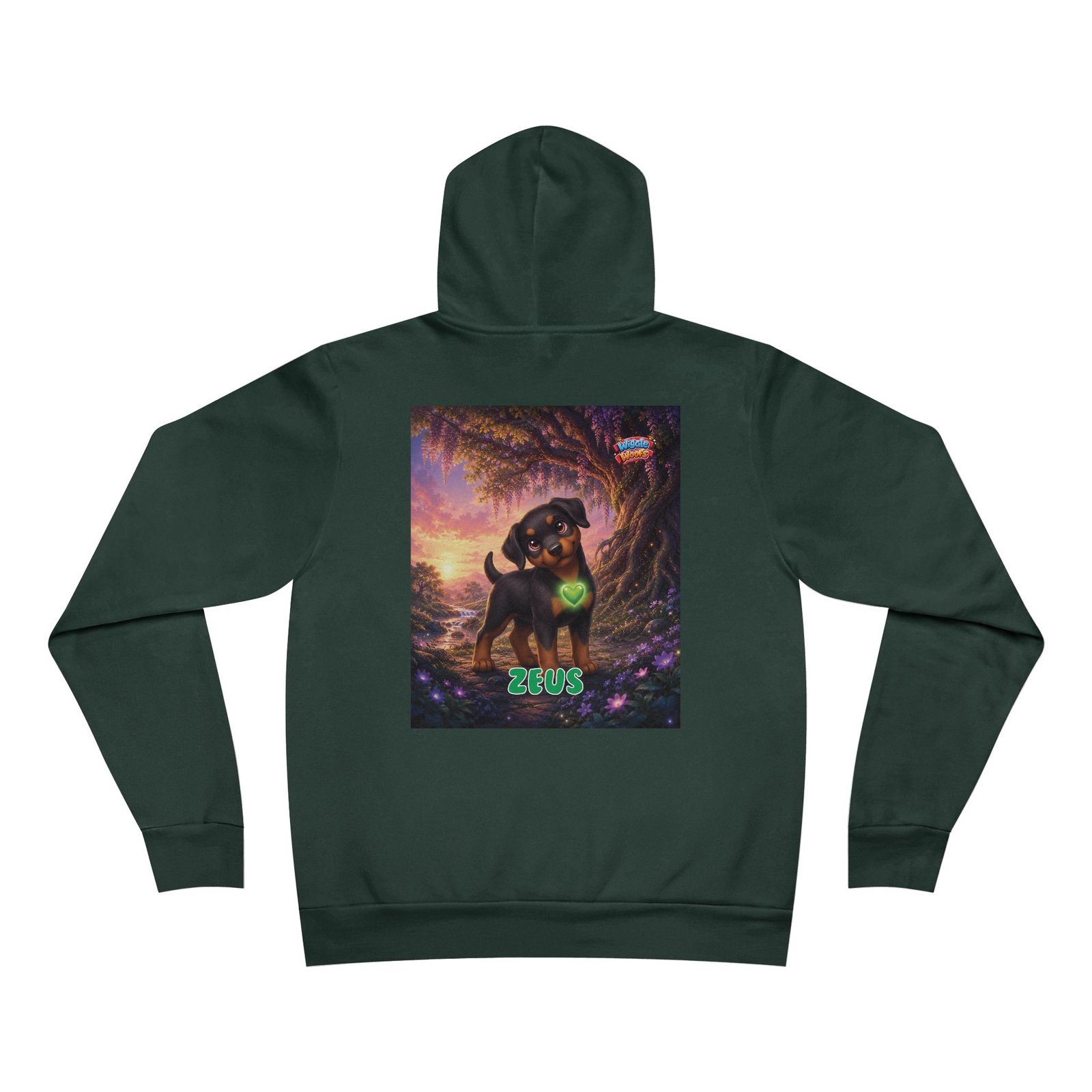 Zeus Wiggle Woofs™ Unisex Sponge Fleece Pullover Hoodie - Image 8