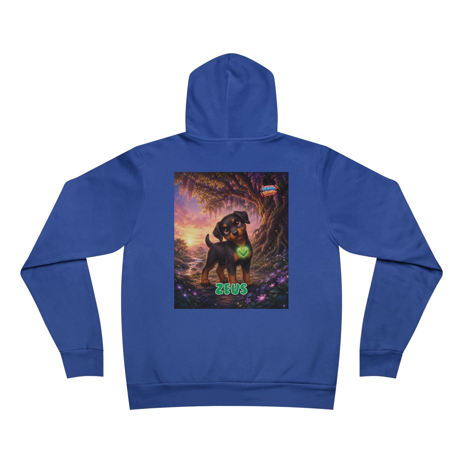 Zeus Wiggle Woofs™ Unisex Sponge Fleece Pullover Hoodie - Image 12