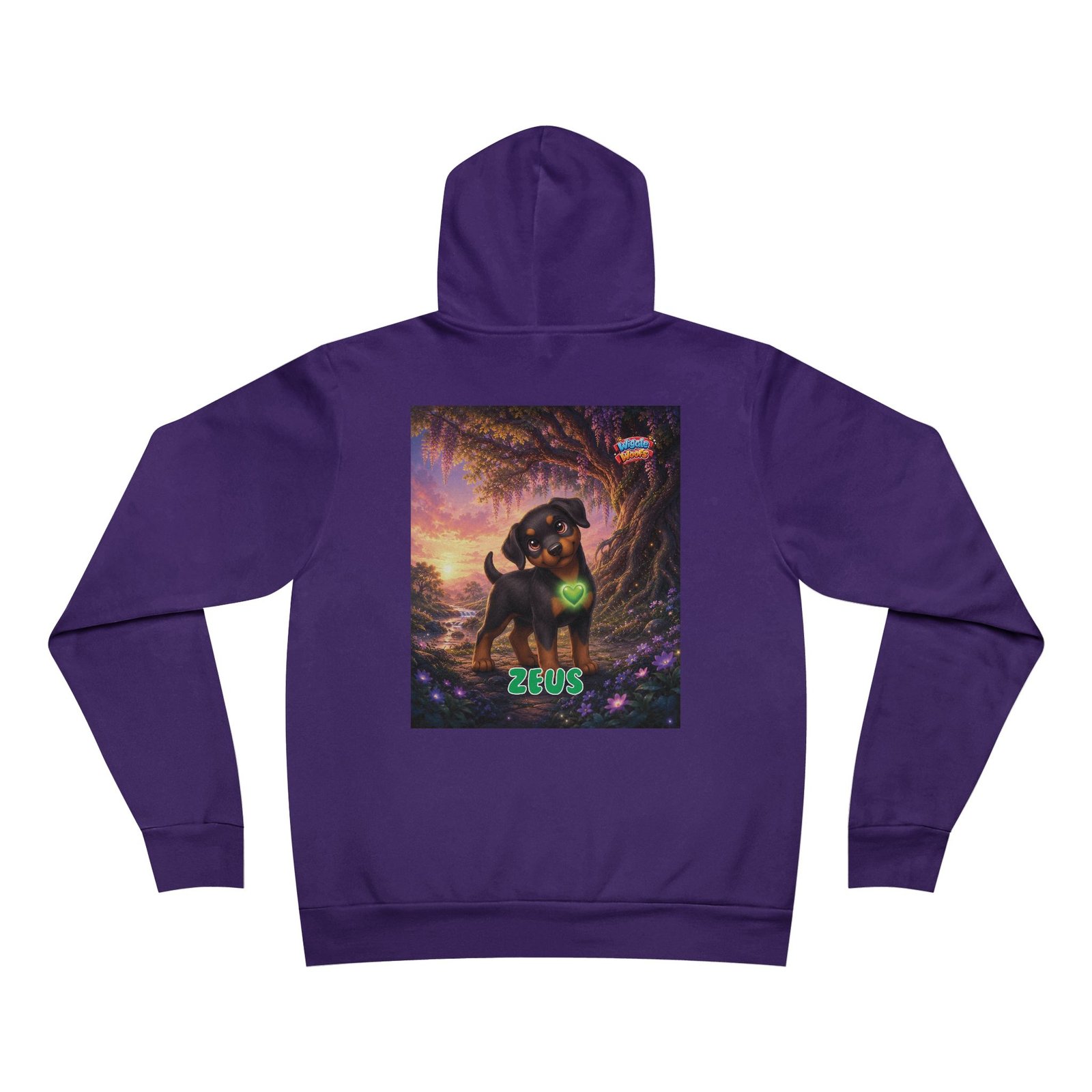 Zeus Wiggle Woofs™ Unisex Sponge Fleece Pullover Hoodie - Image 16