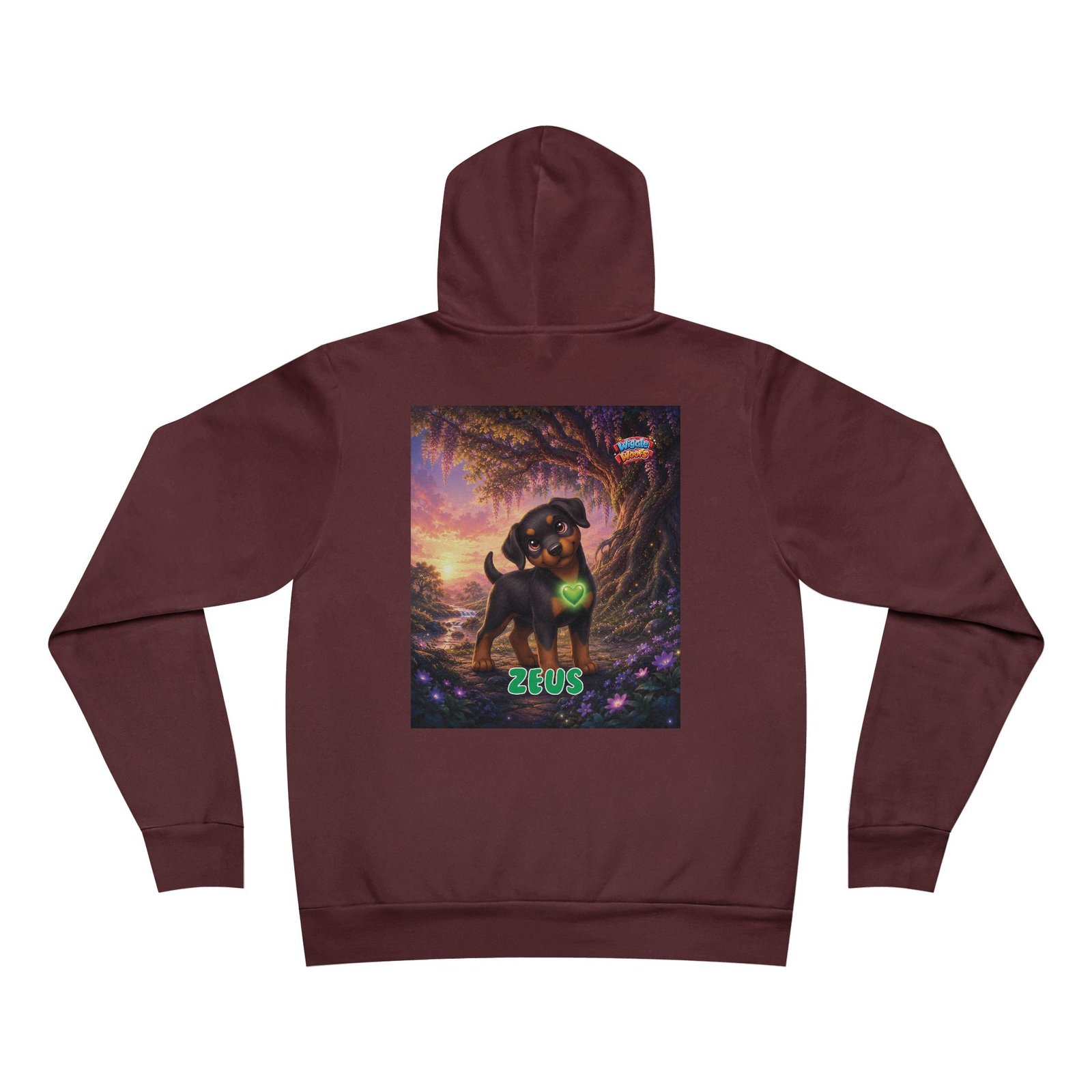 Zeus Wiggle Woofs™ Unisex Sponge Fleece Pullover Hoodie - Image 18