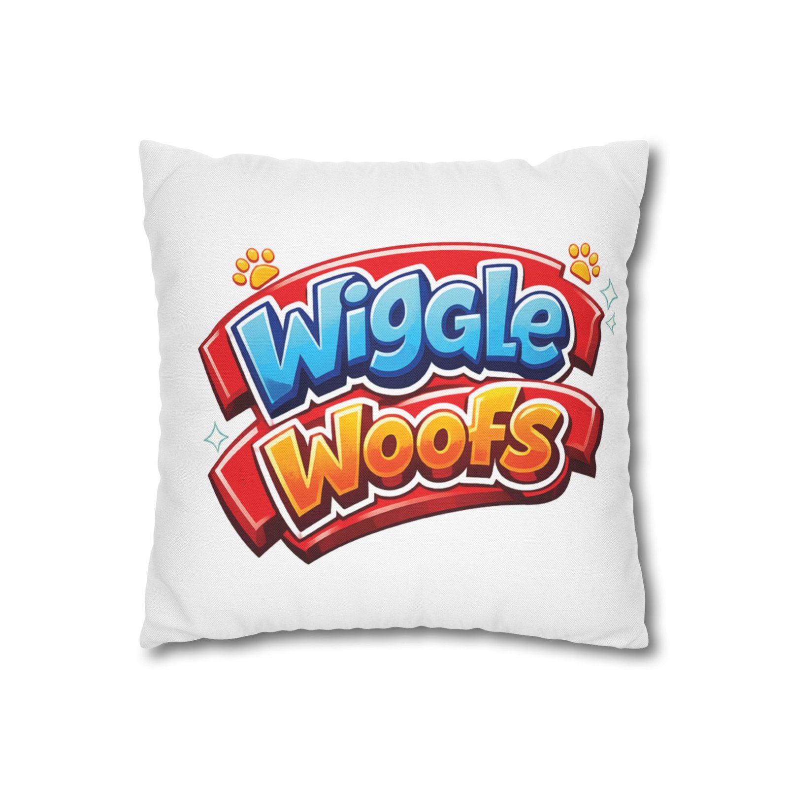 Zeus Wiggle Woofs™ Spun Polyester Square Pillowcase - Image 3