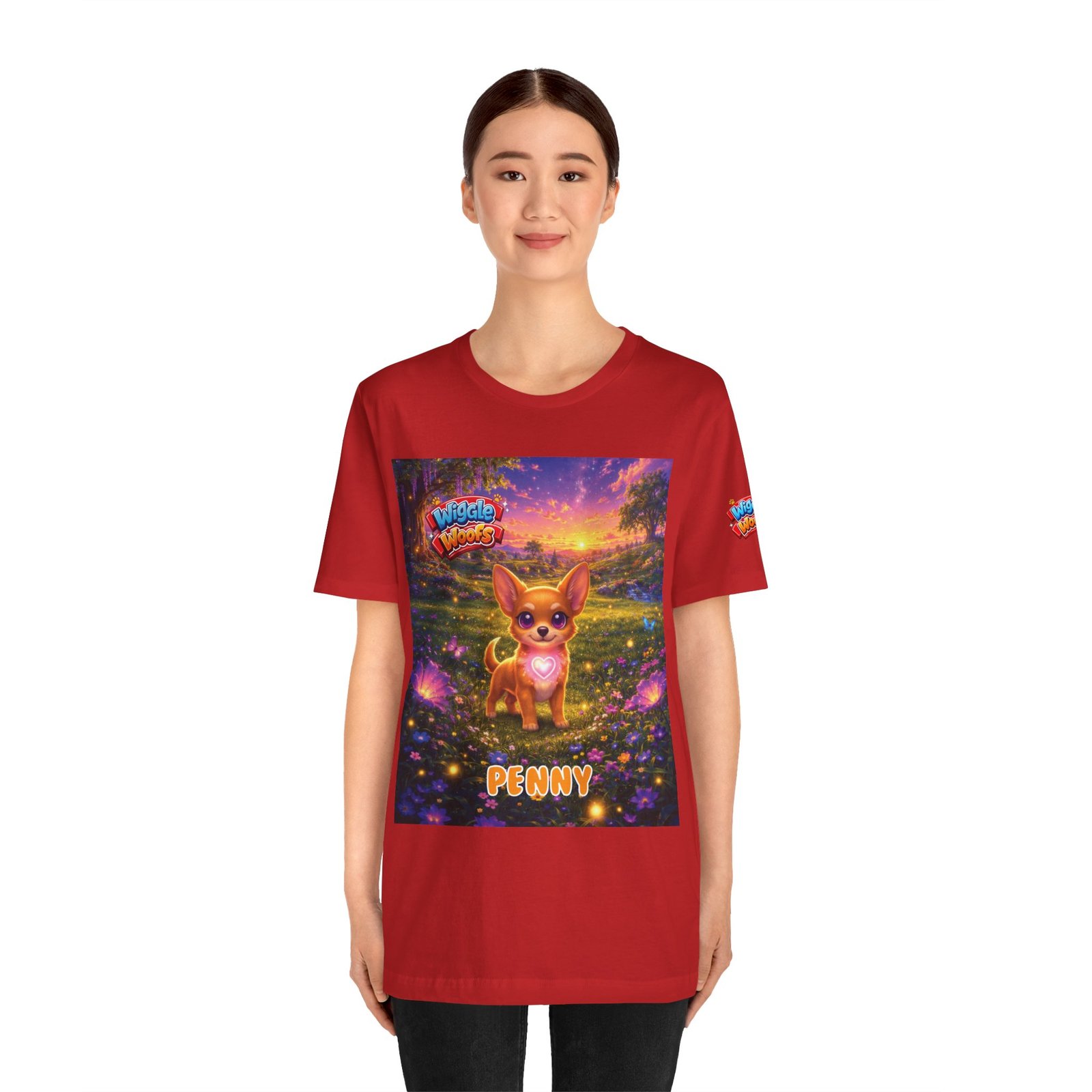 'Penny' Wiggle Woofs™ Unisex Jersey Short Sleeve Tee - Image 20