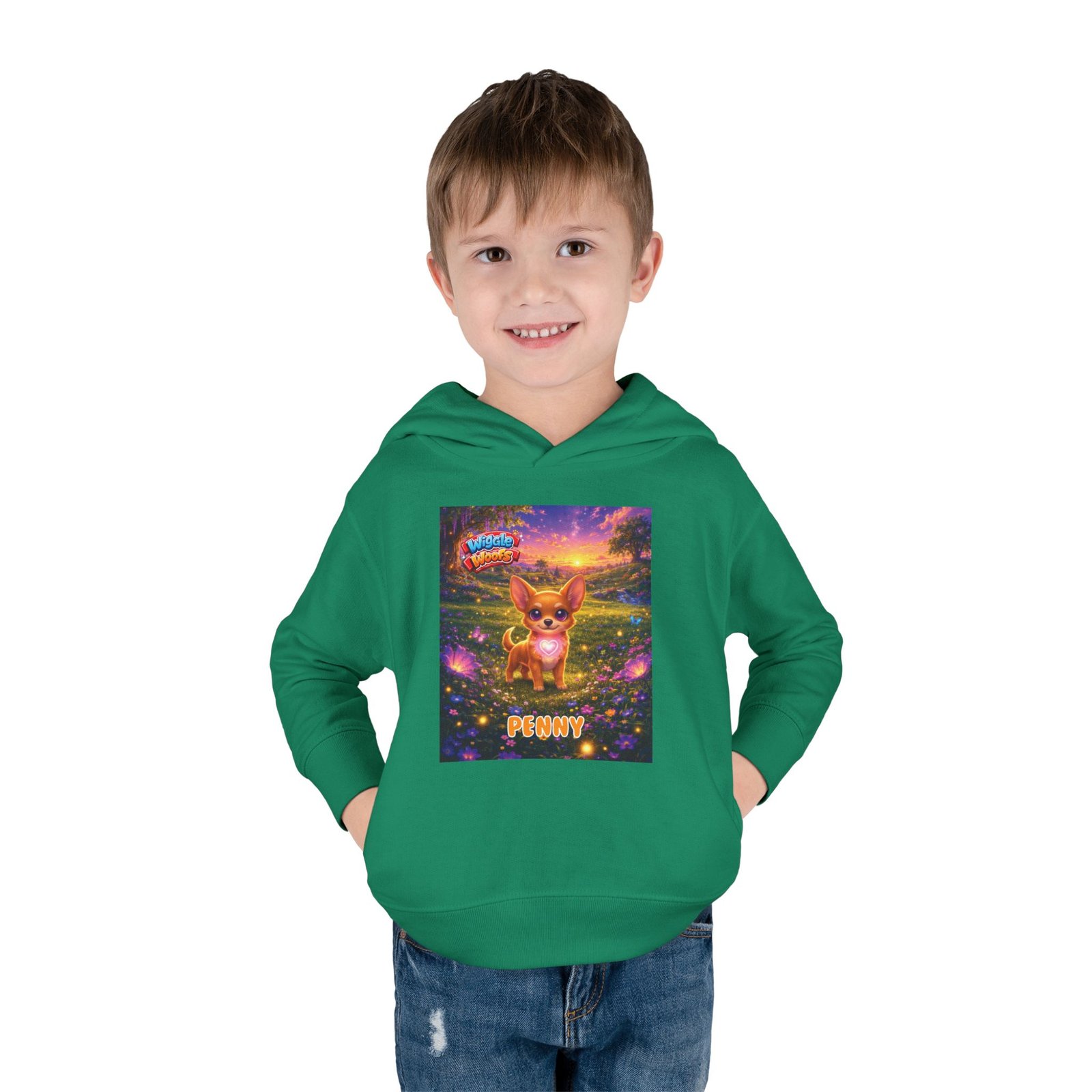 'Penny' Wiggle Woofs™ Toddler Pullover Fleece Hoodies - Image 6
