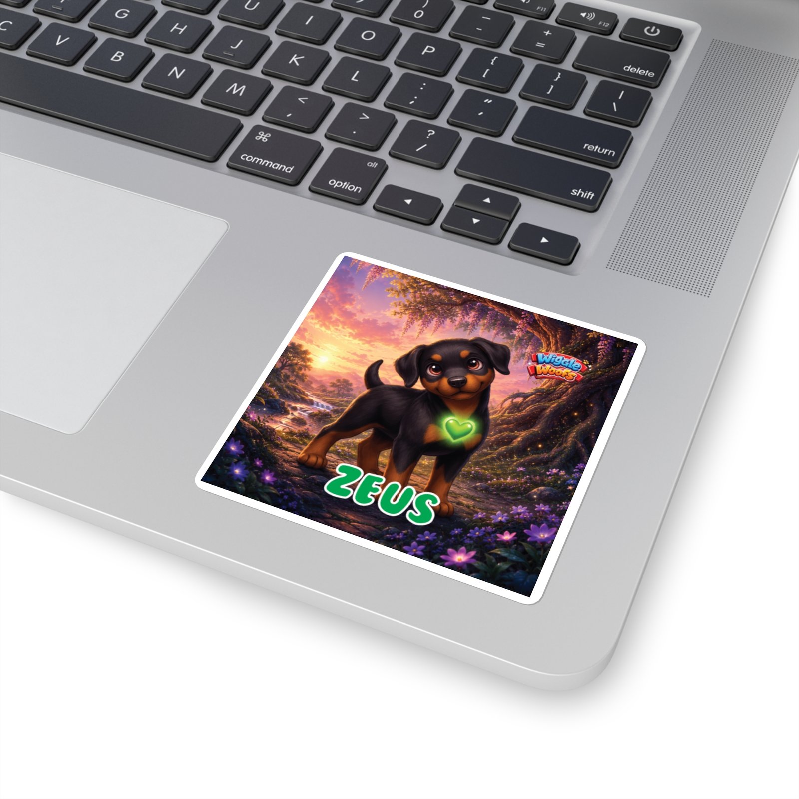 Zeus Wiggle Woofs™ Square Stickers - Image 4