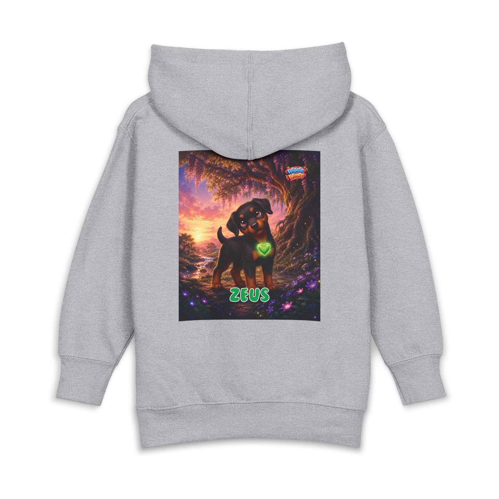 Zeus Wiggle Woofs™ Toddler Pullover Fleece Hoodies - Image 6
