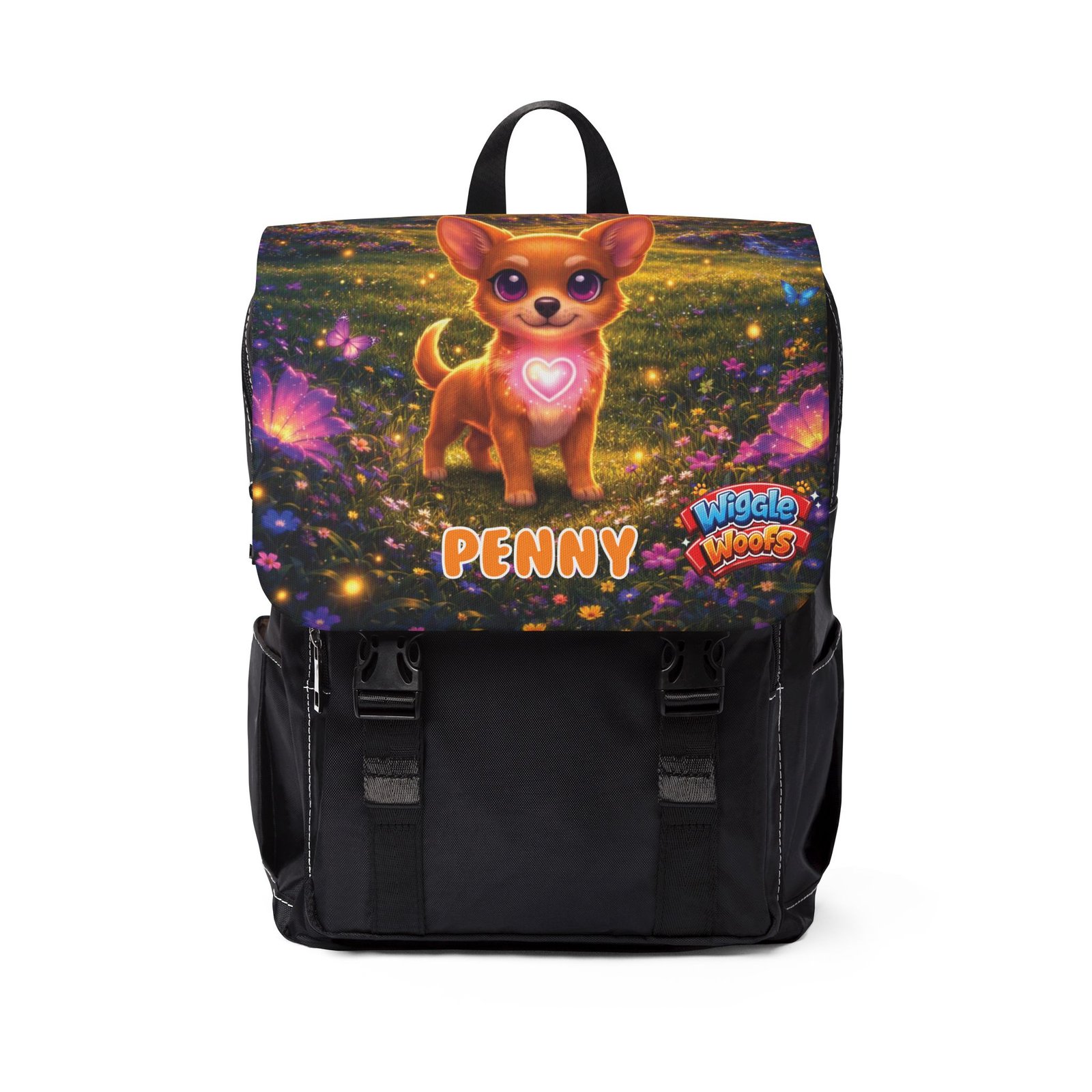 'Penny' Wiggle Woofs™ Unisex Casual Shoulder Backpack