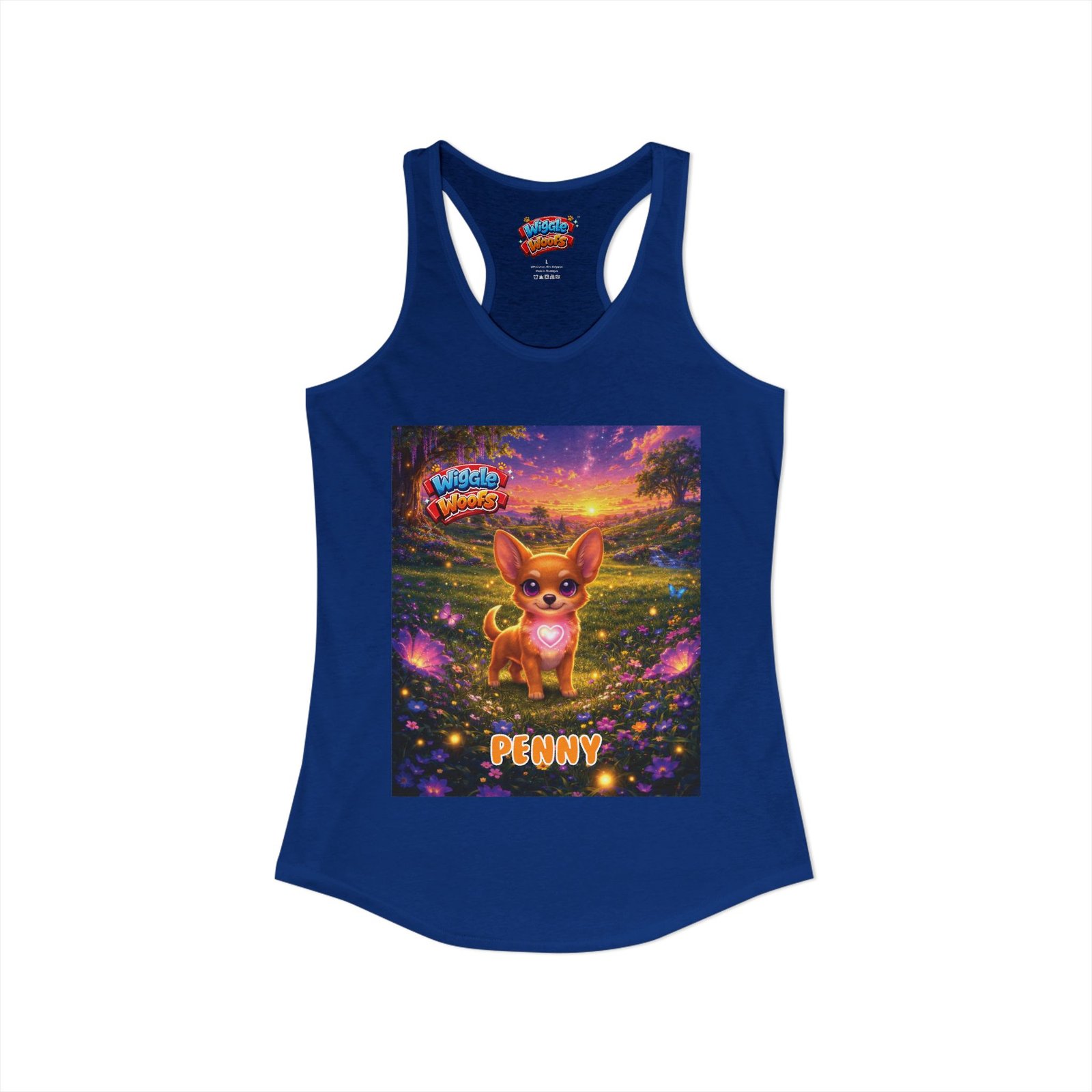 'Penny' Wiggle Woofs™ Women's Ideal Racerback Tank - Image 22