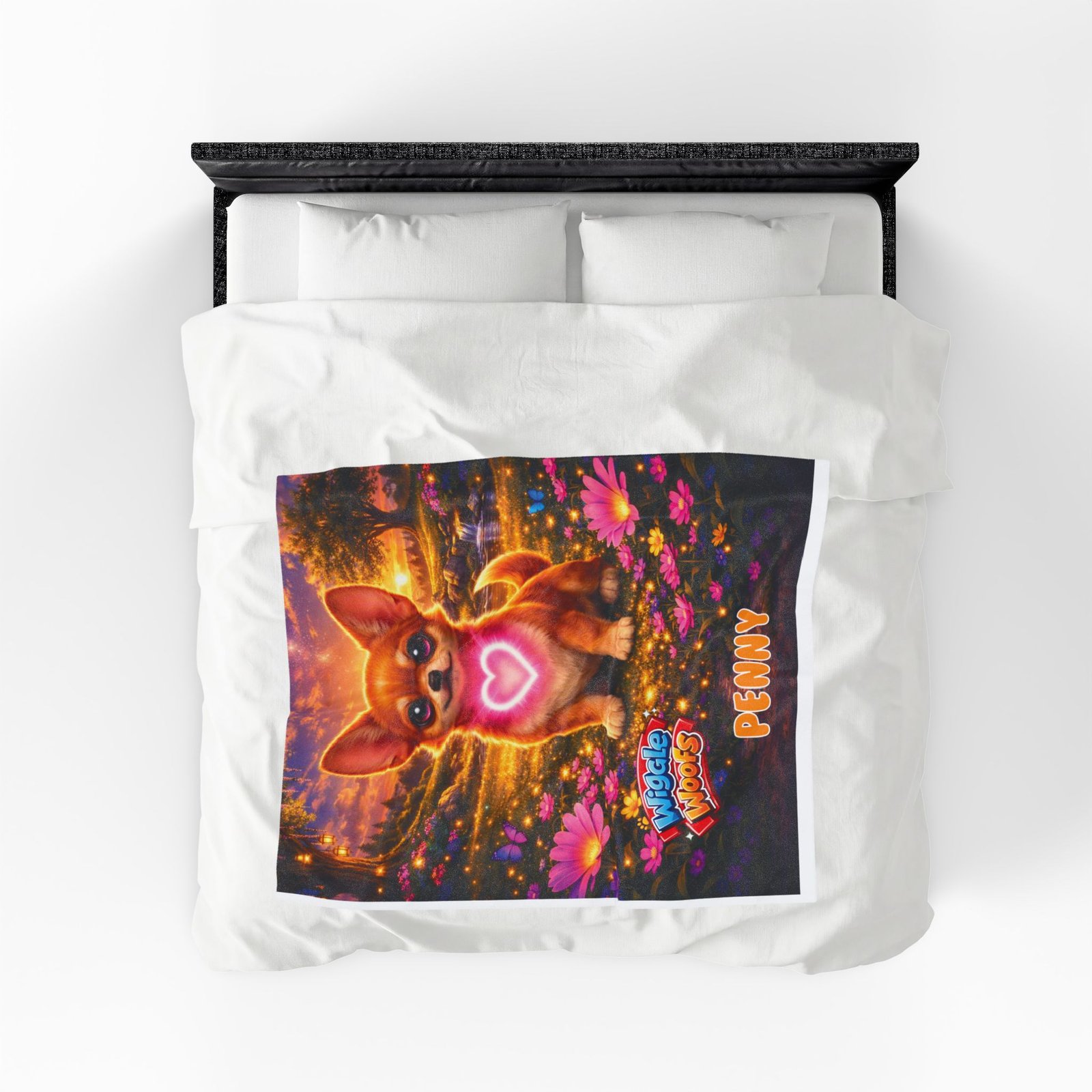 'Penny' Wiggle Woofs™ Velveteen Plush Blanket - Image 8