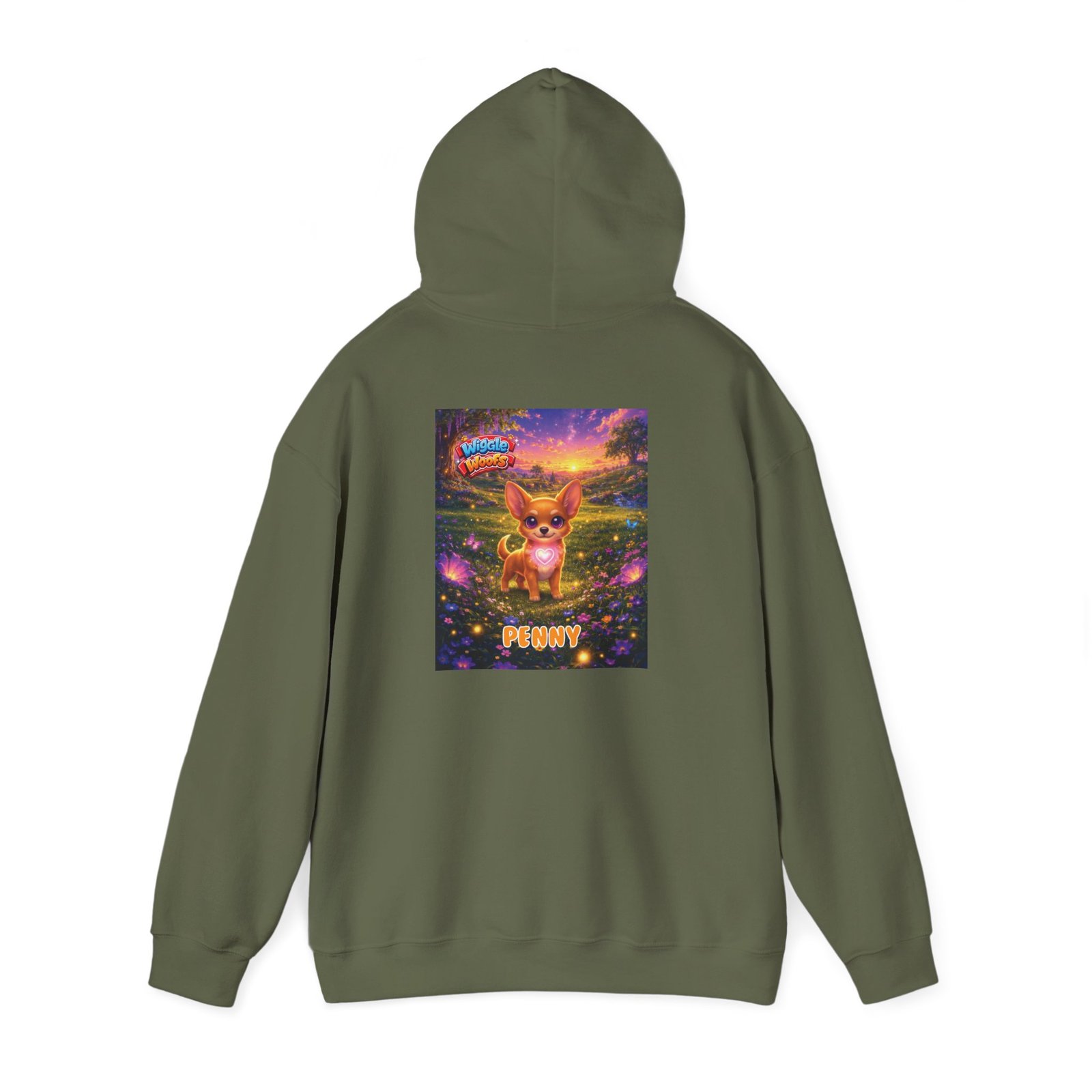 'Penny' Wiggle Woofs™ Unisex Heavy Blend™ Hooded Sweatshirt - Image 12