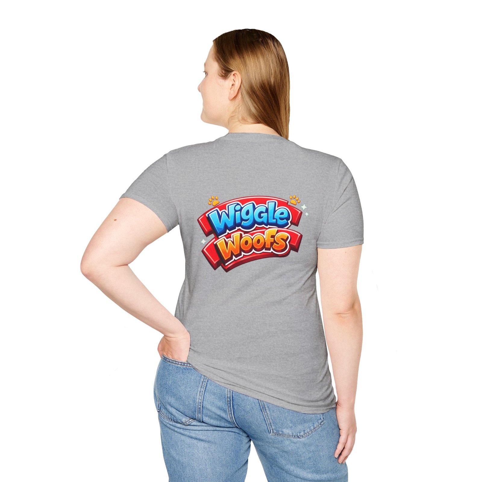 'Penny' Wiggle Woofs™ Unisex Softstyle T-Shirt - Image 8