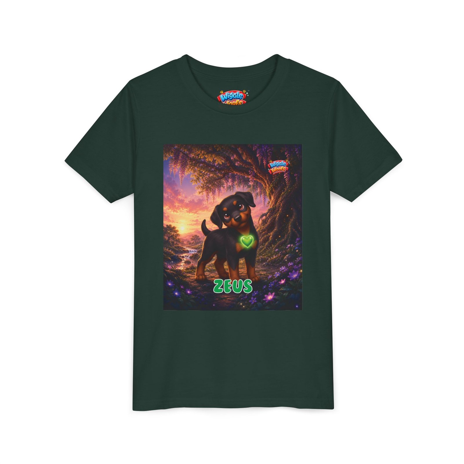 Zeus Wiggle Woofs™ Youth Short Sleeve Tee - Image 23