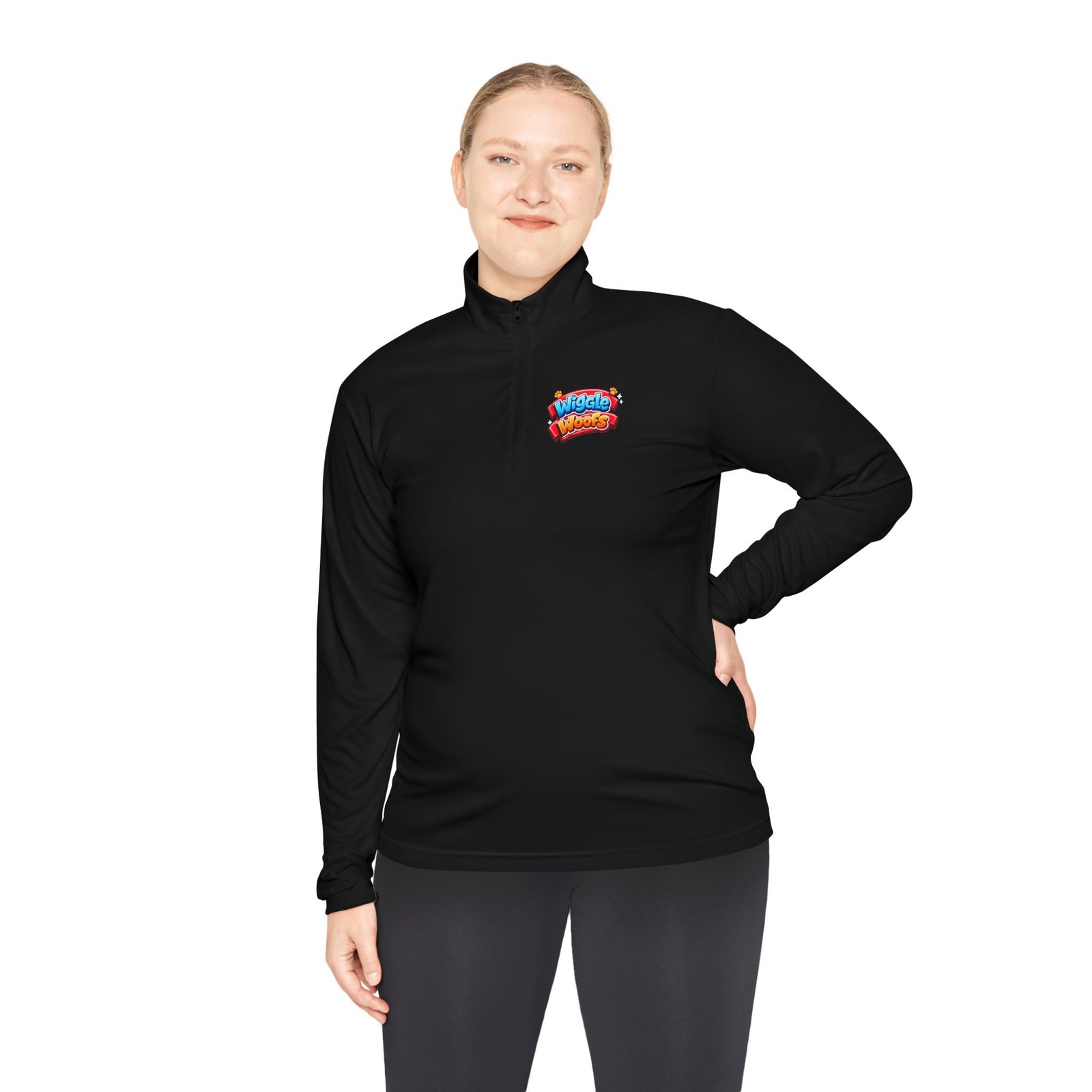 REESE Wiggle Woofs™ Unisex Quarter-Zip Pullover - Image 5