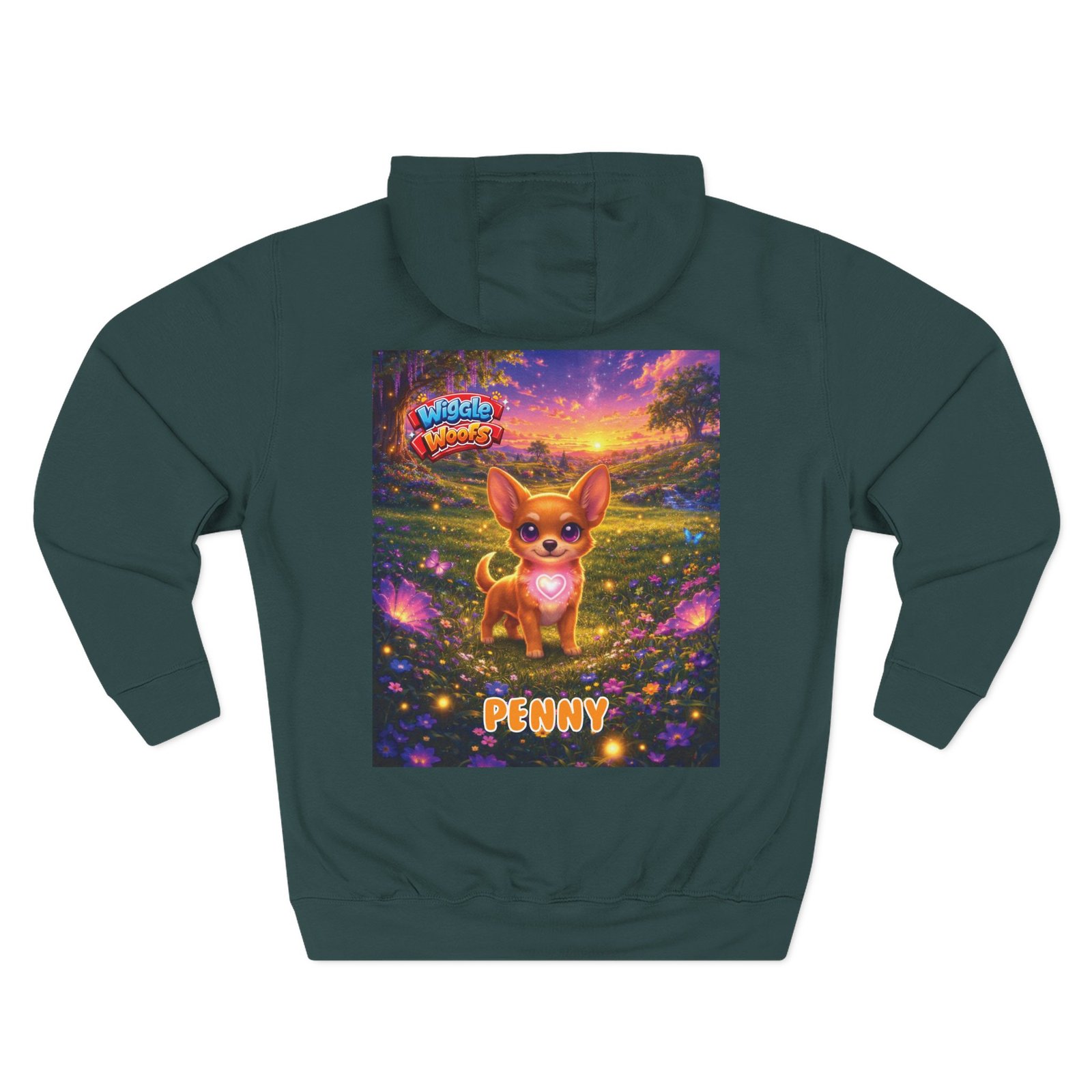 'Penny' Wiggle Woofs™ Three-Panel Fleece Hoodie - Image 14