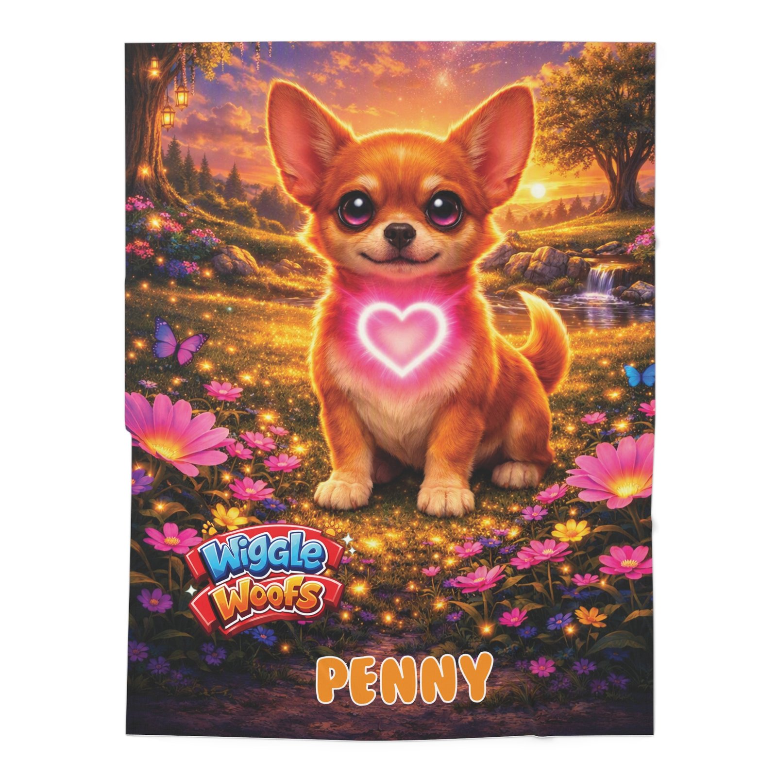 'Penny' Wiggle Woofs™ Baby Swaddle Blanket