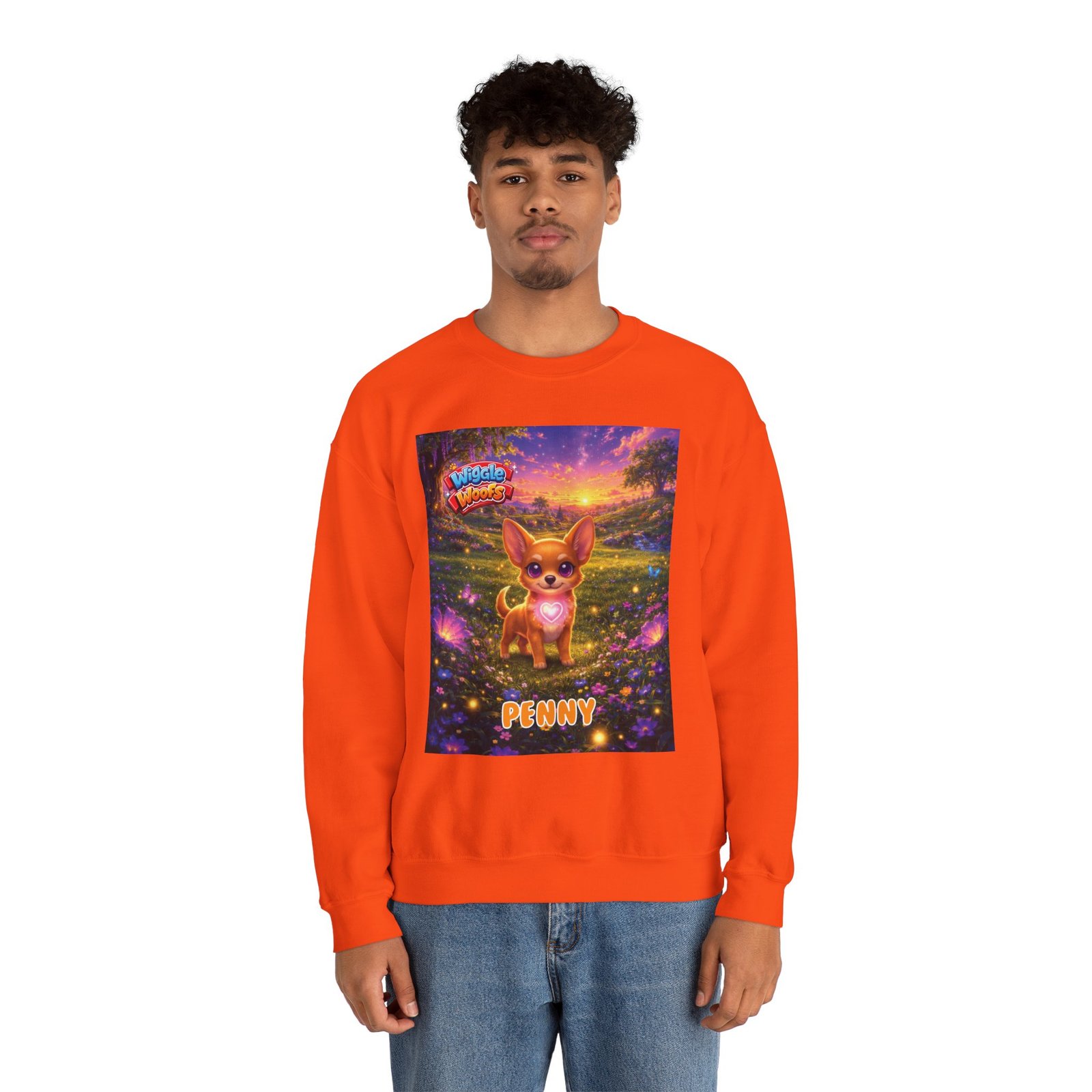 'Penny' Wiggle Woofs™ Unisex Heavy Blend™ Crewneck Sweatshirt - Image 10