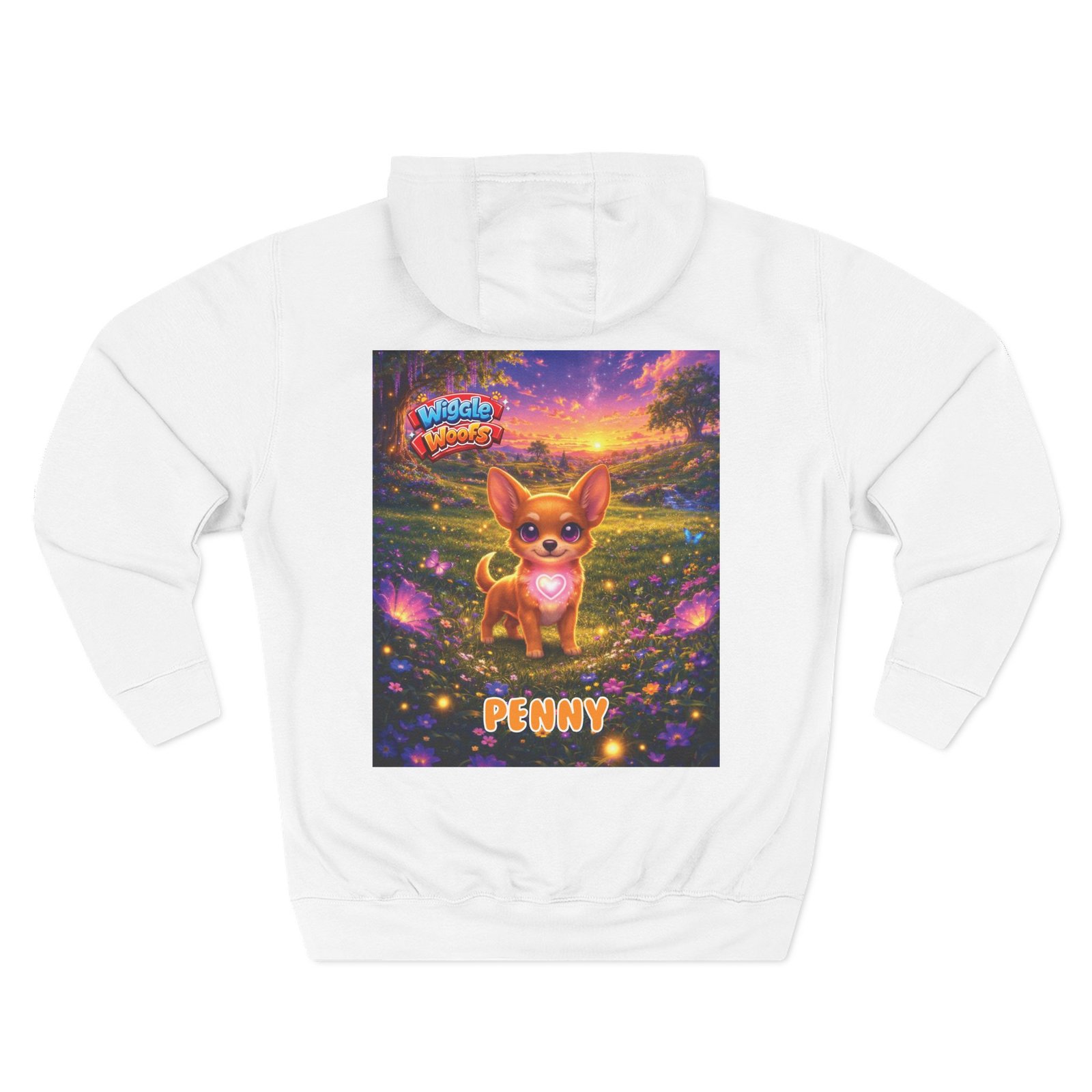'Penny' Wiggle Woofs™ Three-Panel Fleece Hoodie - Image 4