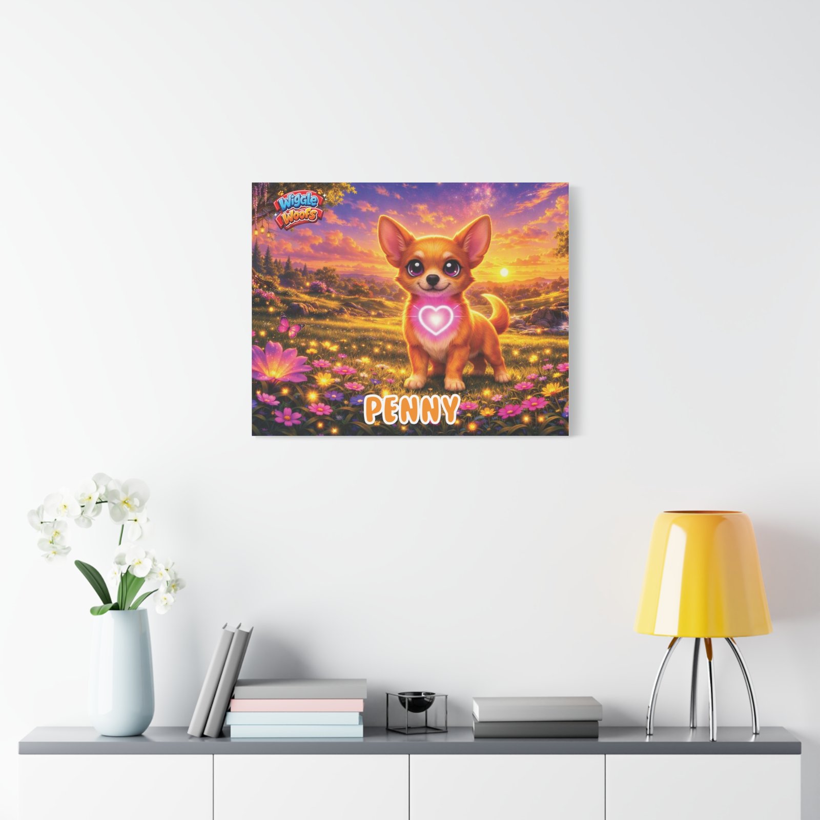 'Penny' Wiggle Woofs™ Matte Canvas, Stretched, 1.25" - Image 31