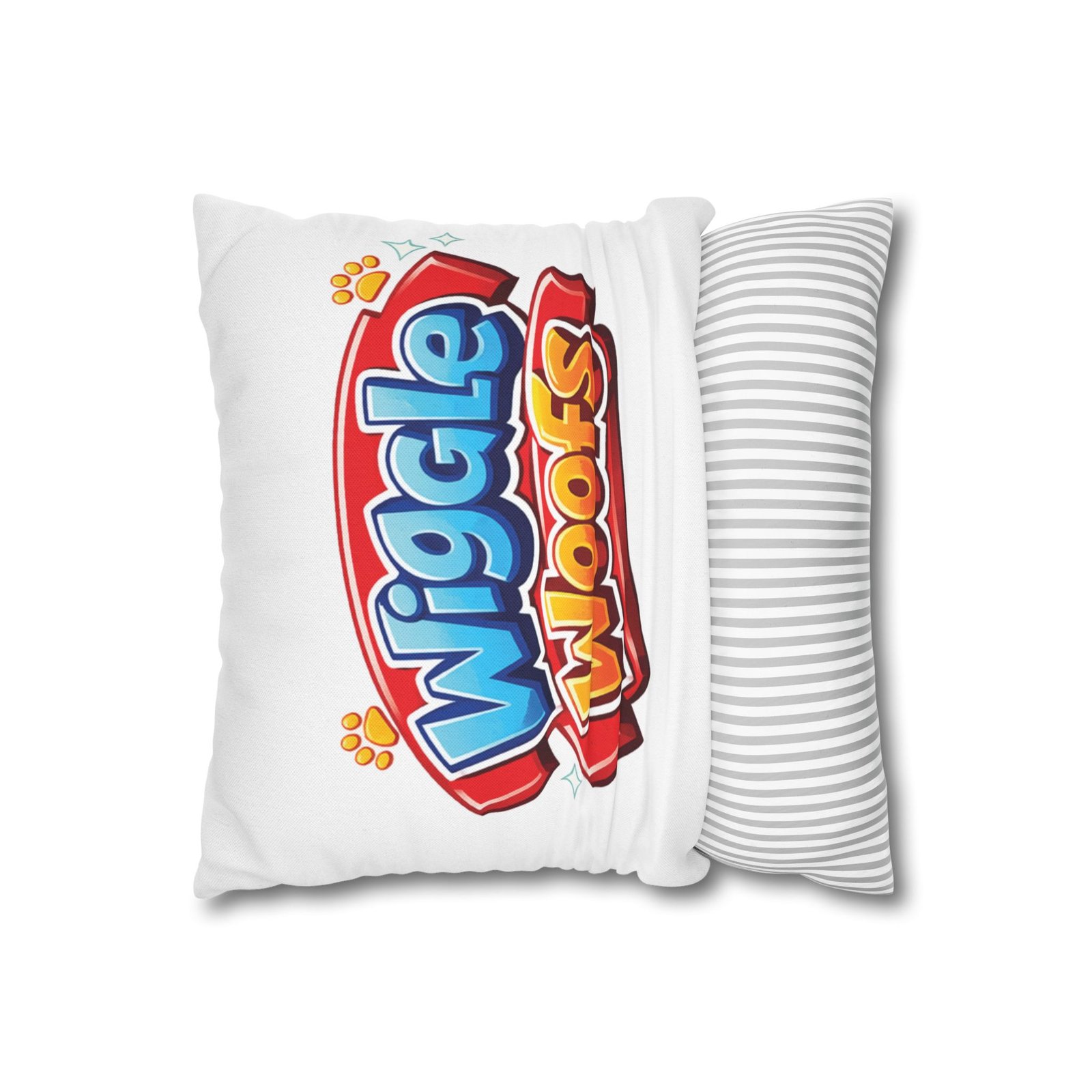 Zeus Wiggle Woofs™ Spun Polyester Square Pillowcase - Image 4