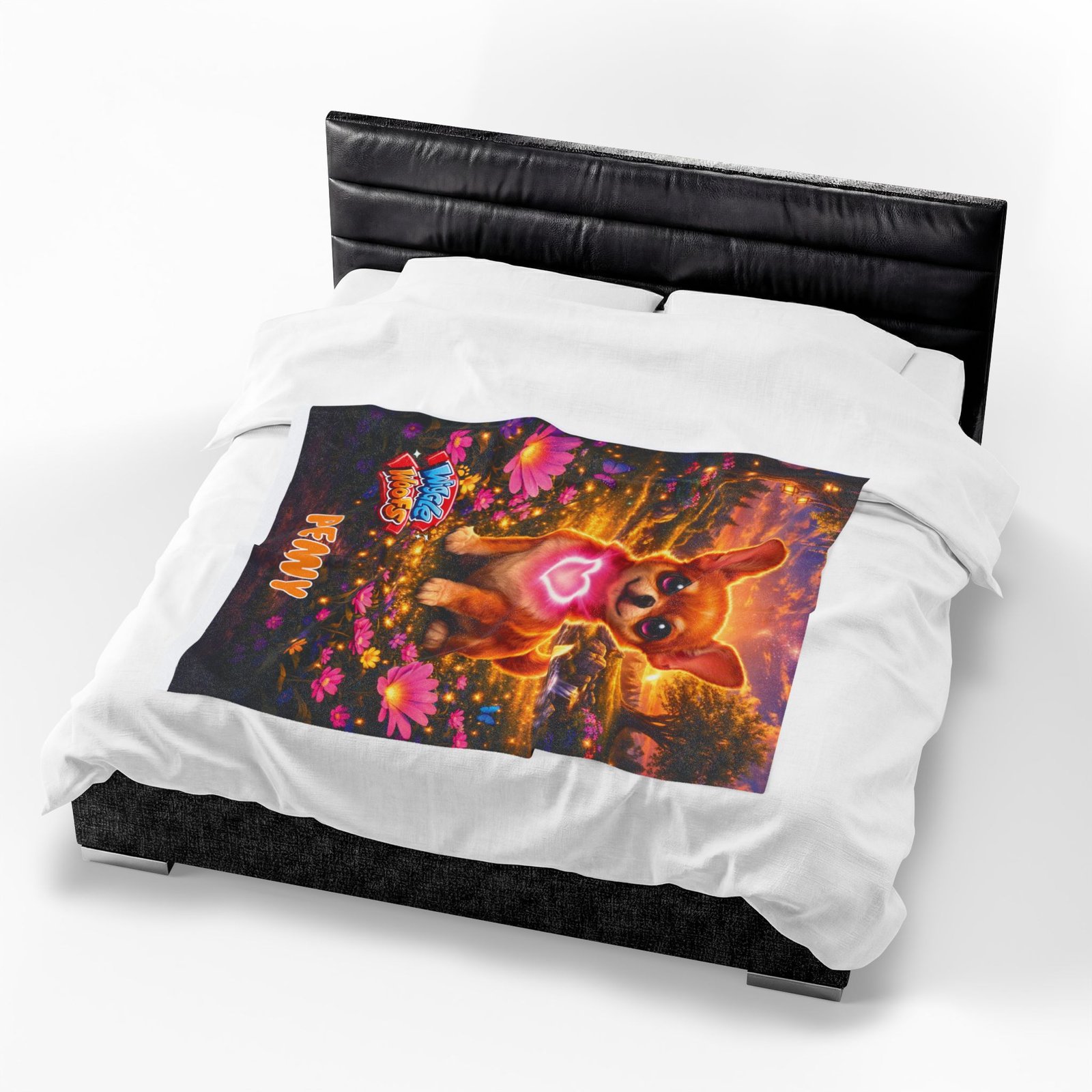 'Penny' Wiggle Woofs™ Velveteen Plush Blanket - Image 6