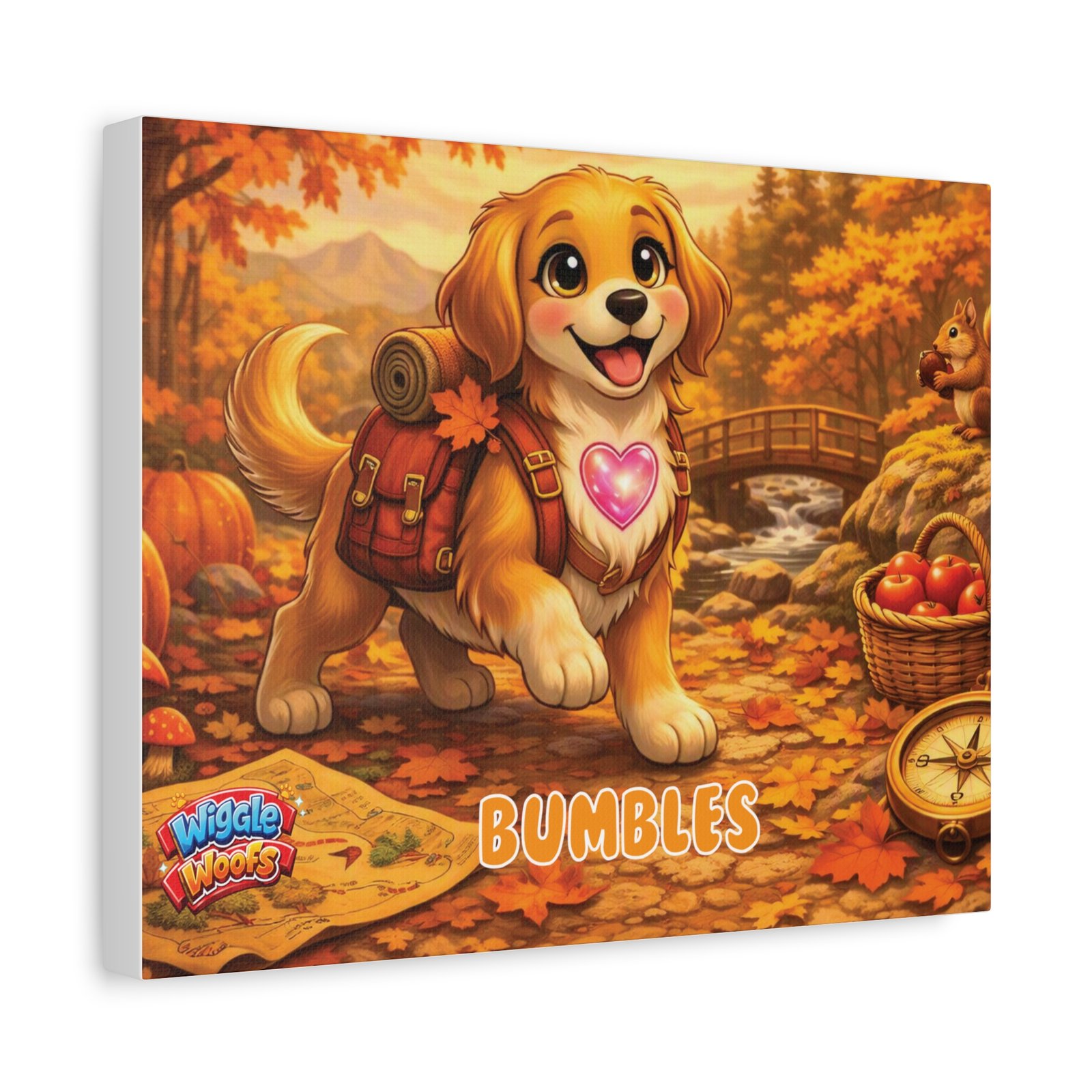 'Bumbles' Wiggle Woofs™ Matte Canvas, Stretched, 1.25" - Image 6