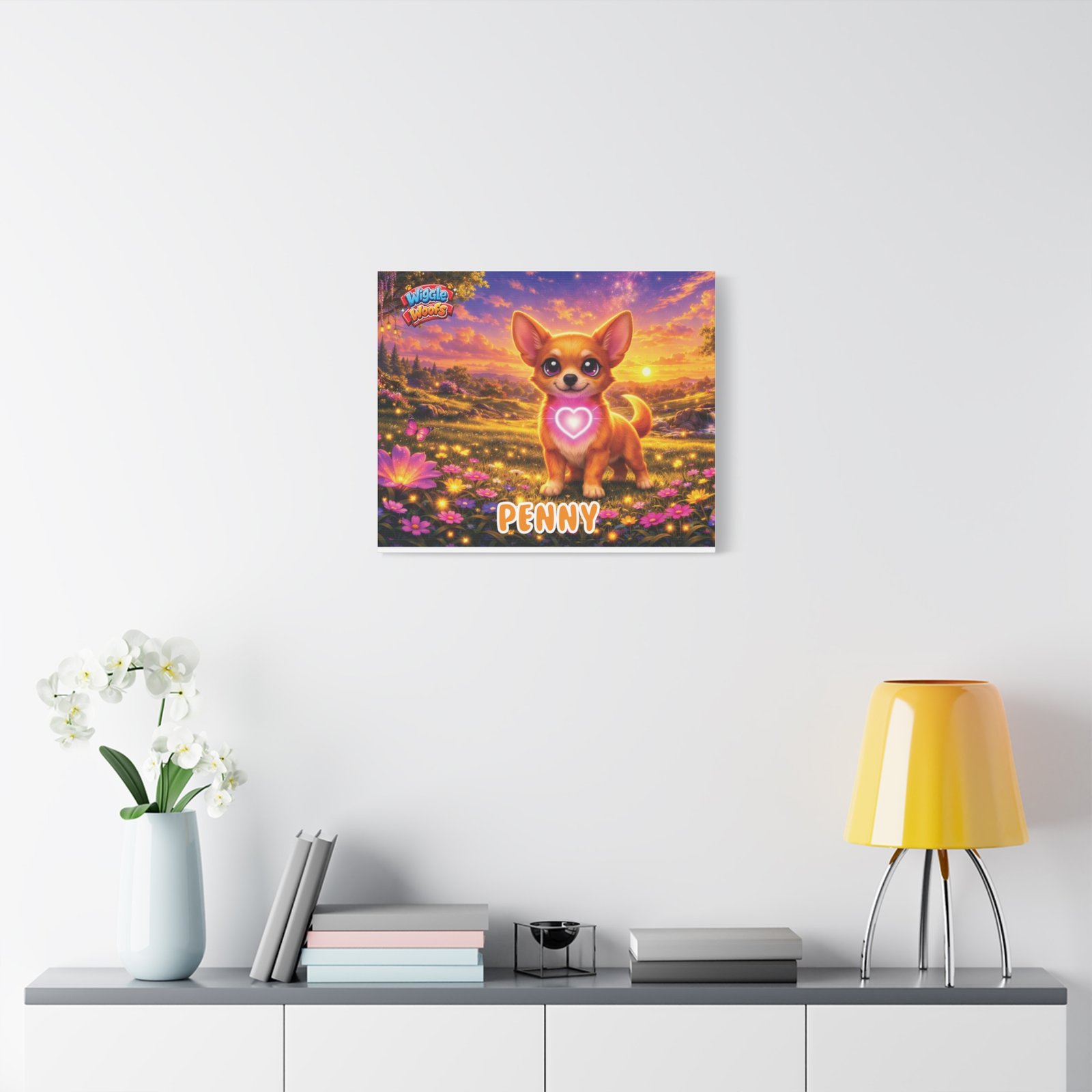 'Penny' Wiggle Woofs™ Matte Canvas, Stretched, 1.25" - Image 27