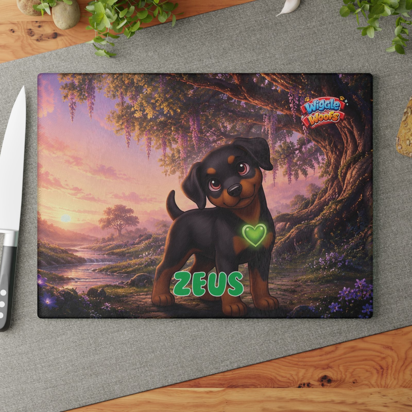 Zeus Wiggle Woofs™ Glass Cutting Board - Image 10