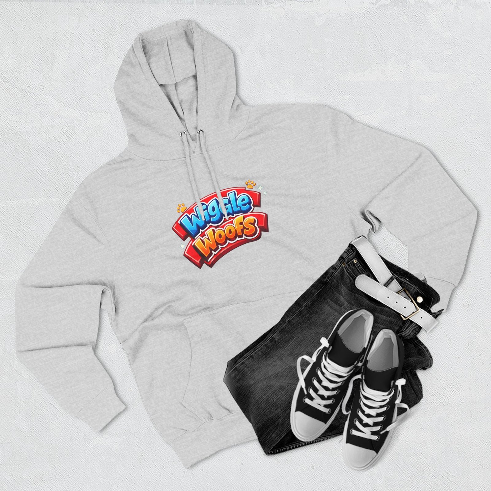 Zeus Wiggle Woofs™ Three-Panel Fleece Hoodie - Image 4