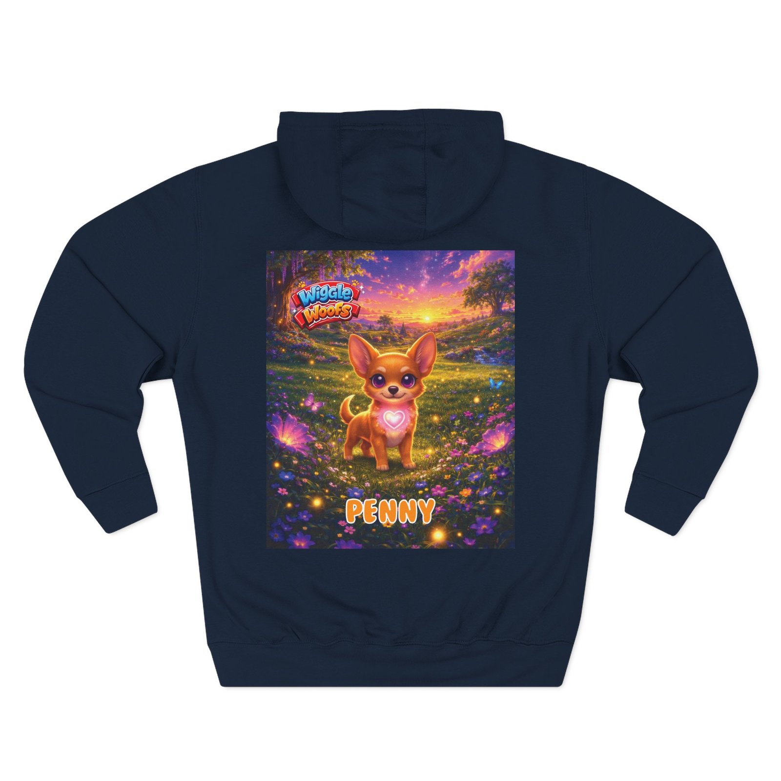 'Penny' Wiggle Woofs™ Three-Panel Fleece Hoodie - Image 11