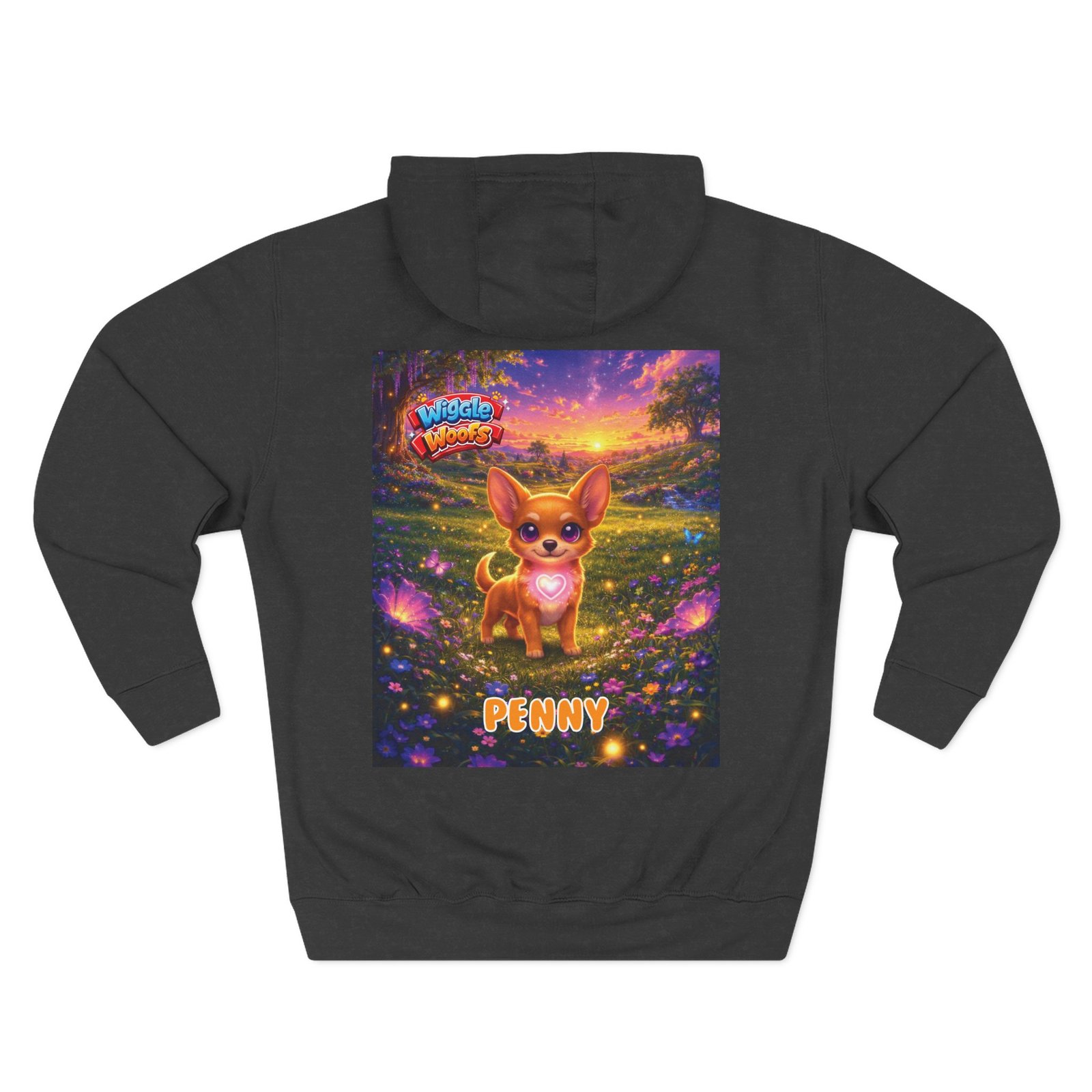 'Penny' Wiggle Woofs™ Three-Panel Fleece Hoodie - Image 8