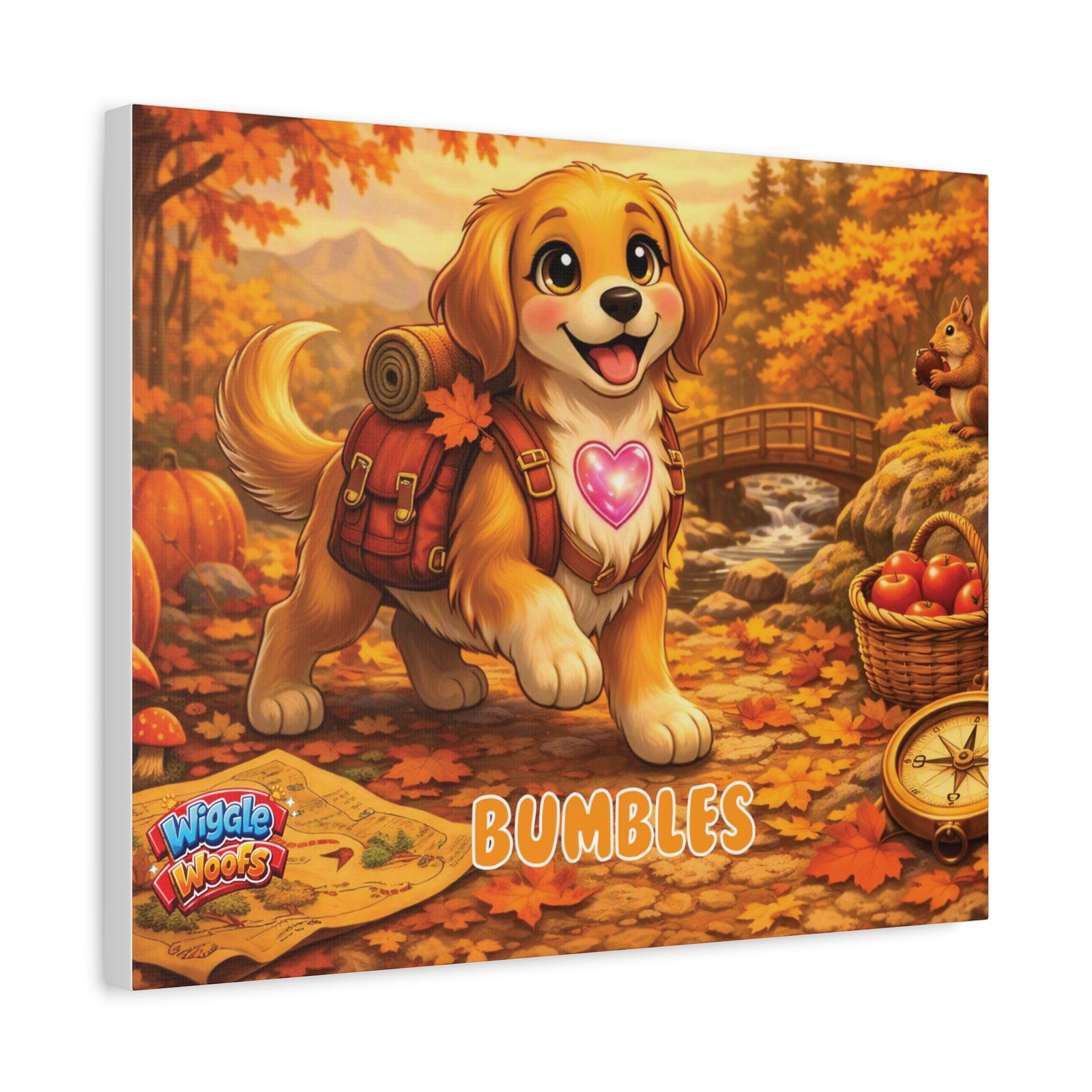 'Bumbles' Wiggle Woofs™ Matte Canvas, Stretched, 1.25" - Image 10