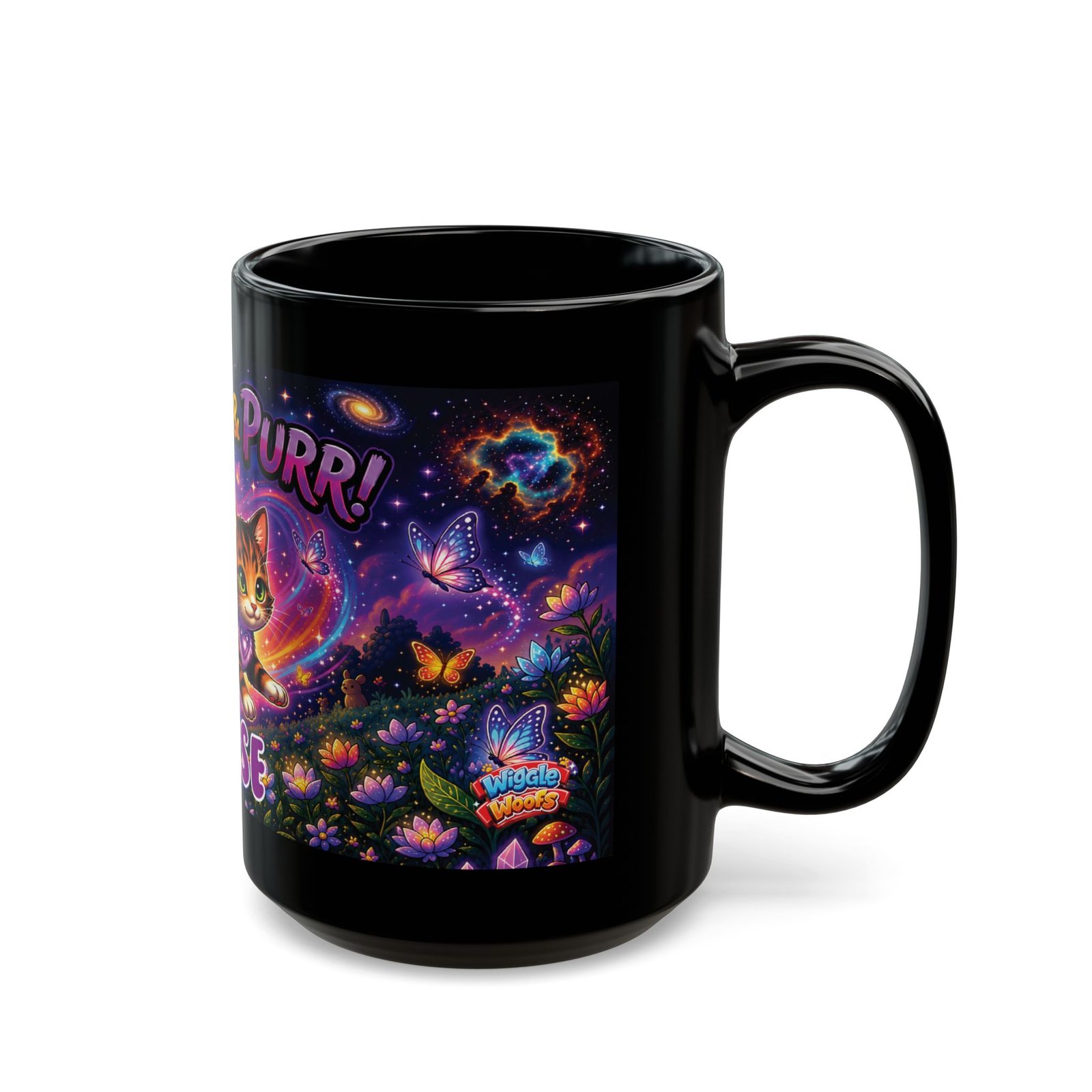 REESE Wiggle Woofs™ Black Mug (11oz, 15oz) - Image 6