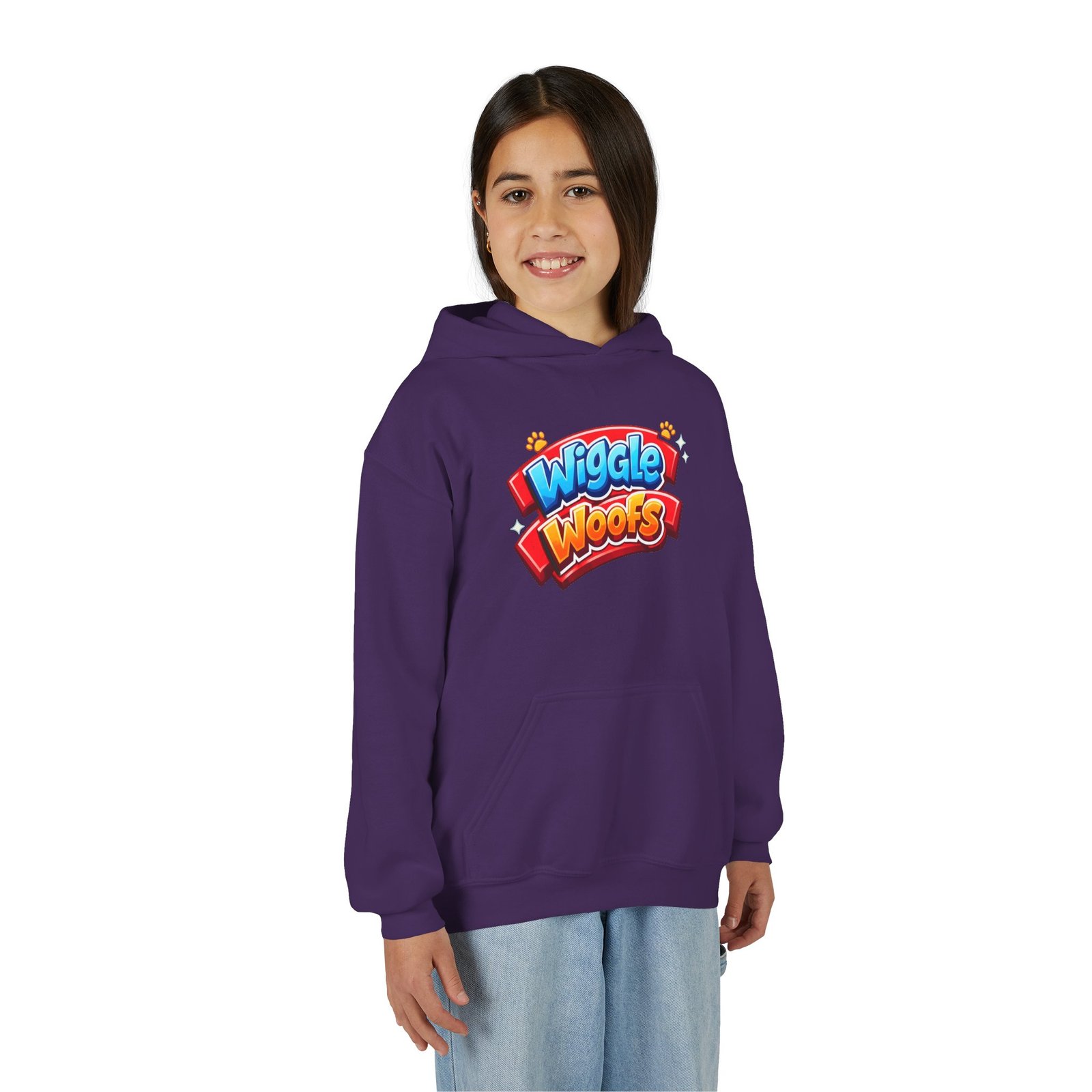 Zeus Wiggle Woofs™ Youth Heavy Blend Hooded Sweatshirt - Image 12