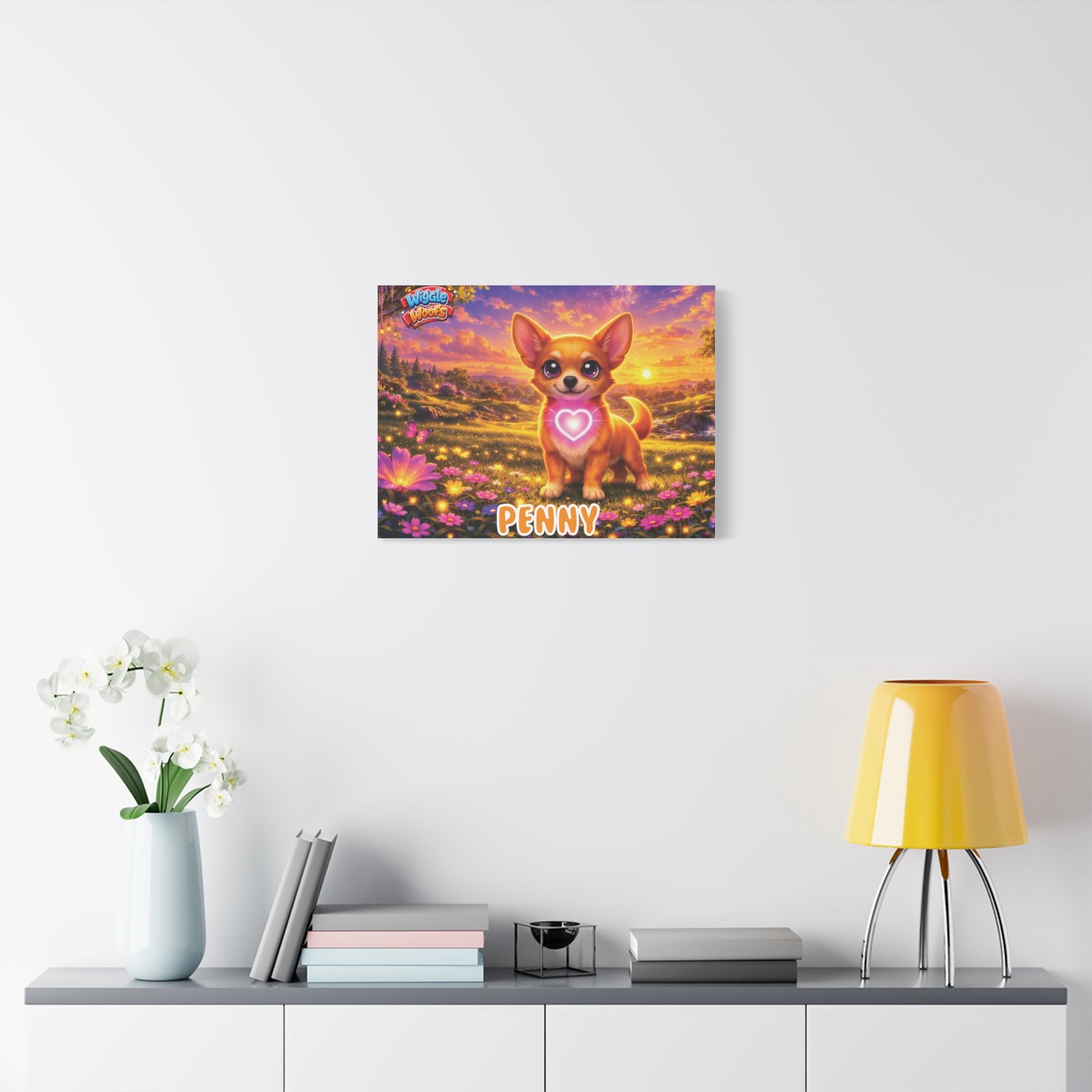 'Penny' Wiggle Woofs™ Matte Canvas, Stretched, 1.25" - Image 23
