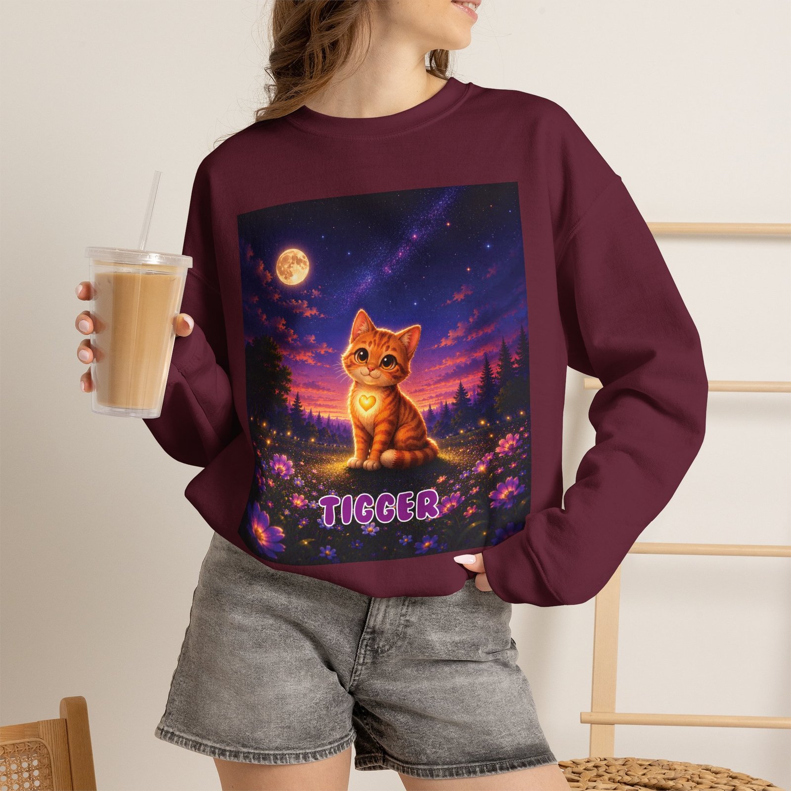 Tigger Wiggle Woofs™ Unisex Heavy Blend™ Crewneck Sweatshirt - Image 7
