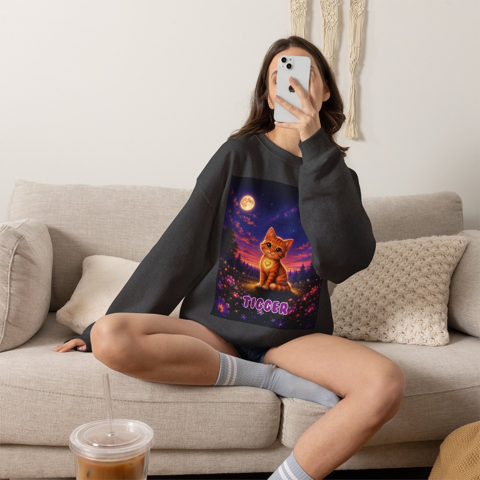 Tigger Wiggle Woofs™ Unisex Heavy Blend™ Crewneck Sweatshirt - Image 8