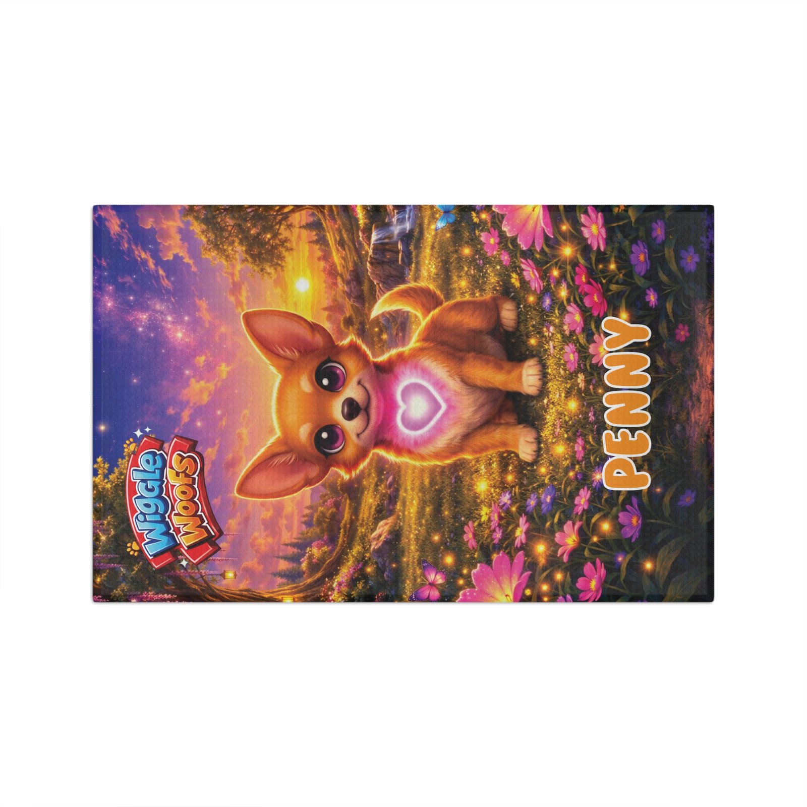 'Penny' Wiggle Woofs™ Microfiber Tea Towel - Image 2