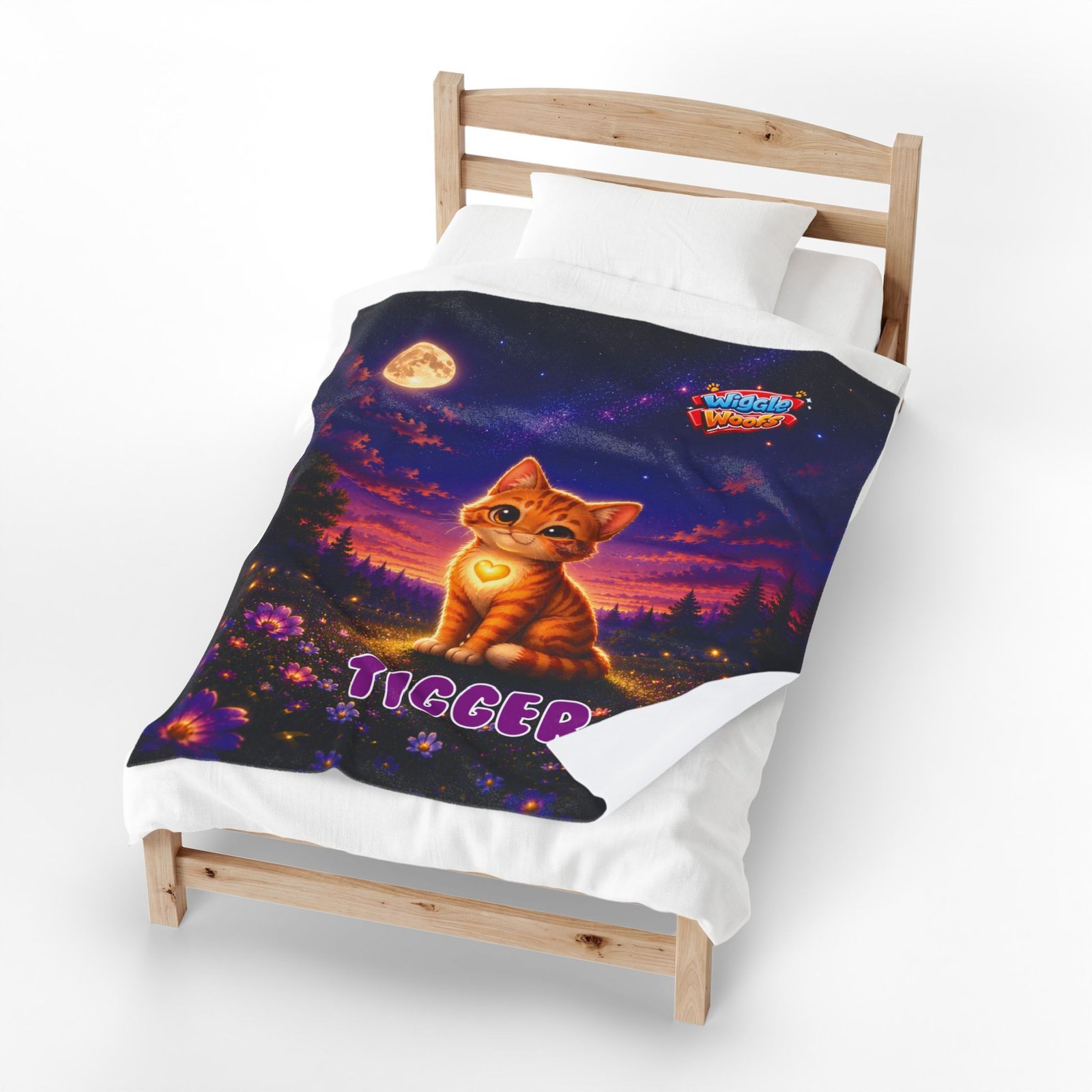 Tigger Wiggle Woofs™ Velveteen Plush Blanket - Image 5