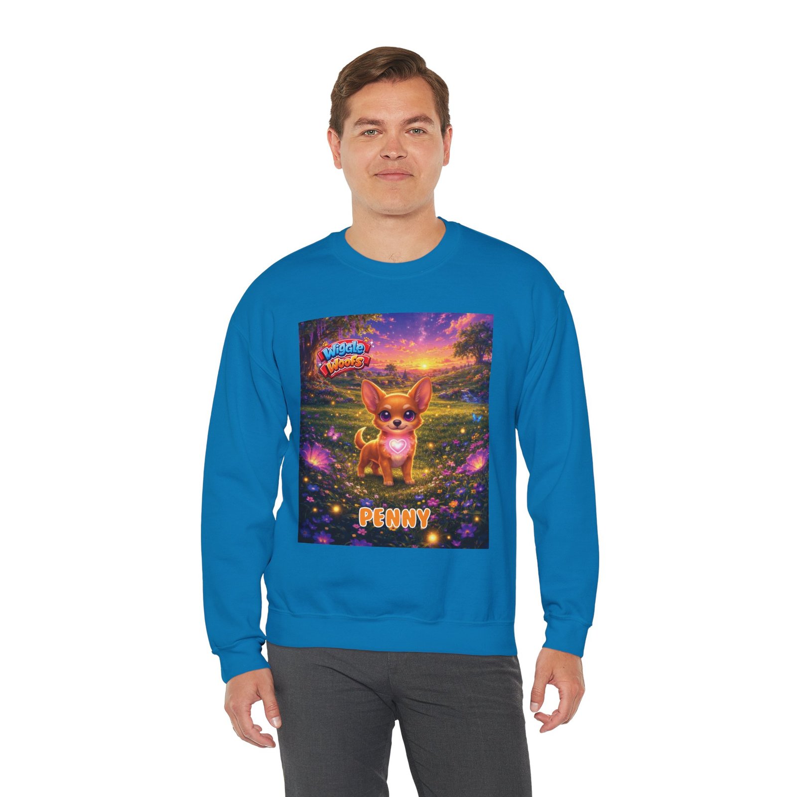 'Penny' Wiggle Woofs™ Unisex Heavy Blend™ Crewneck Sweatshirt - Image 11