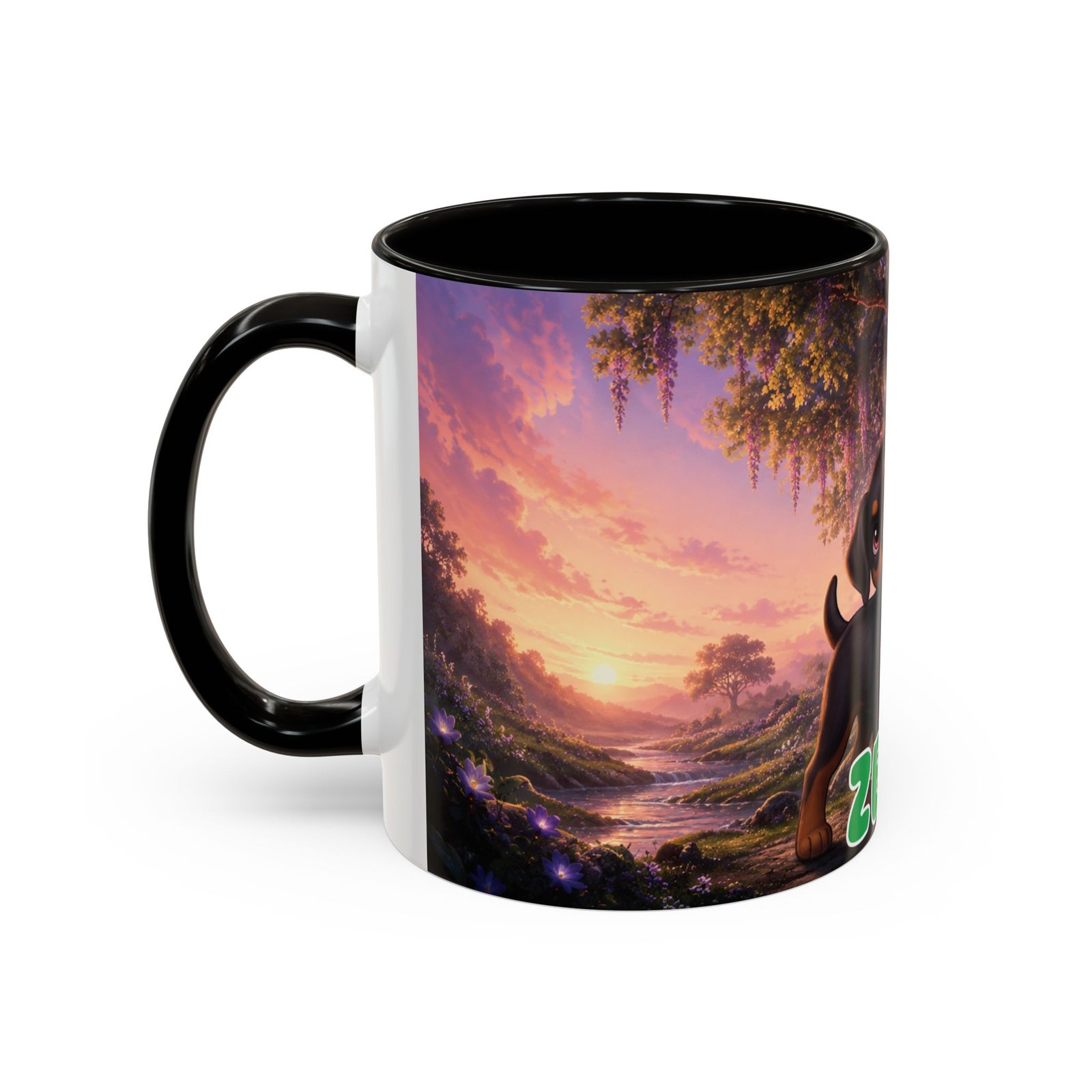 Zeus Wiggle Woofs™ Colorful Mugs (11oz, 15oz) - Image 4
