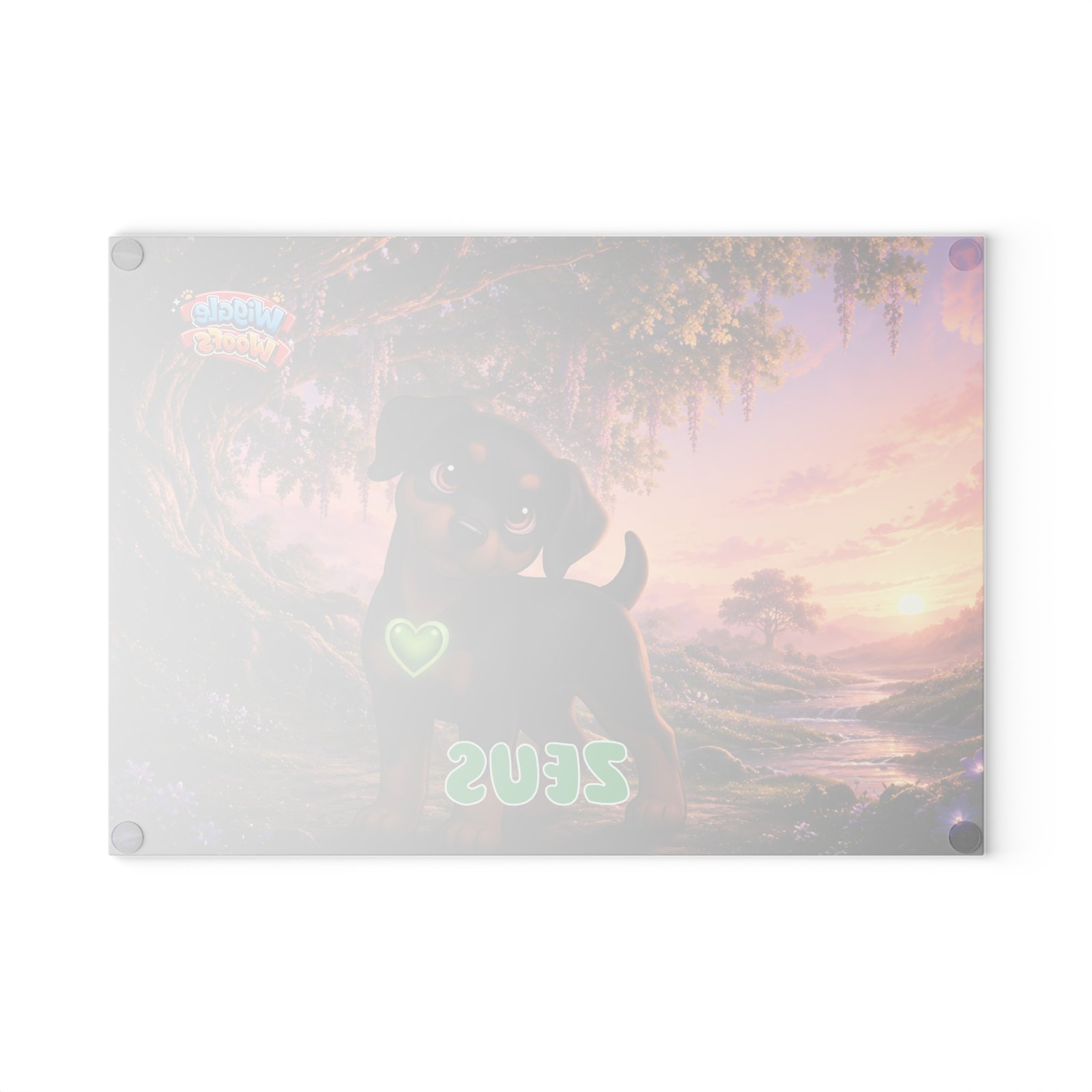 Zeus Wiggle Woofs™ Glass Cutting Board - Image 3